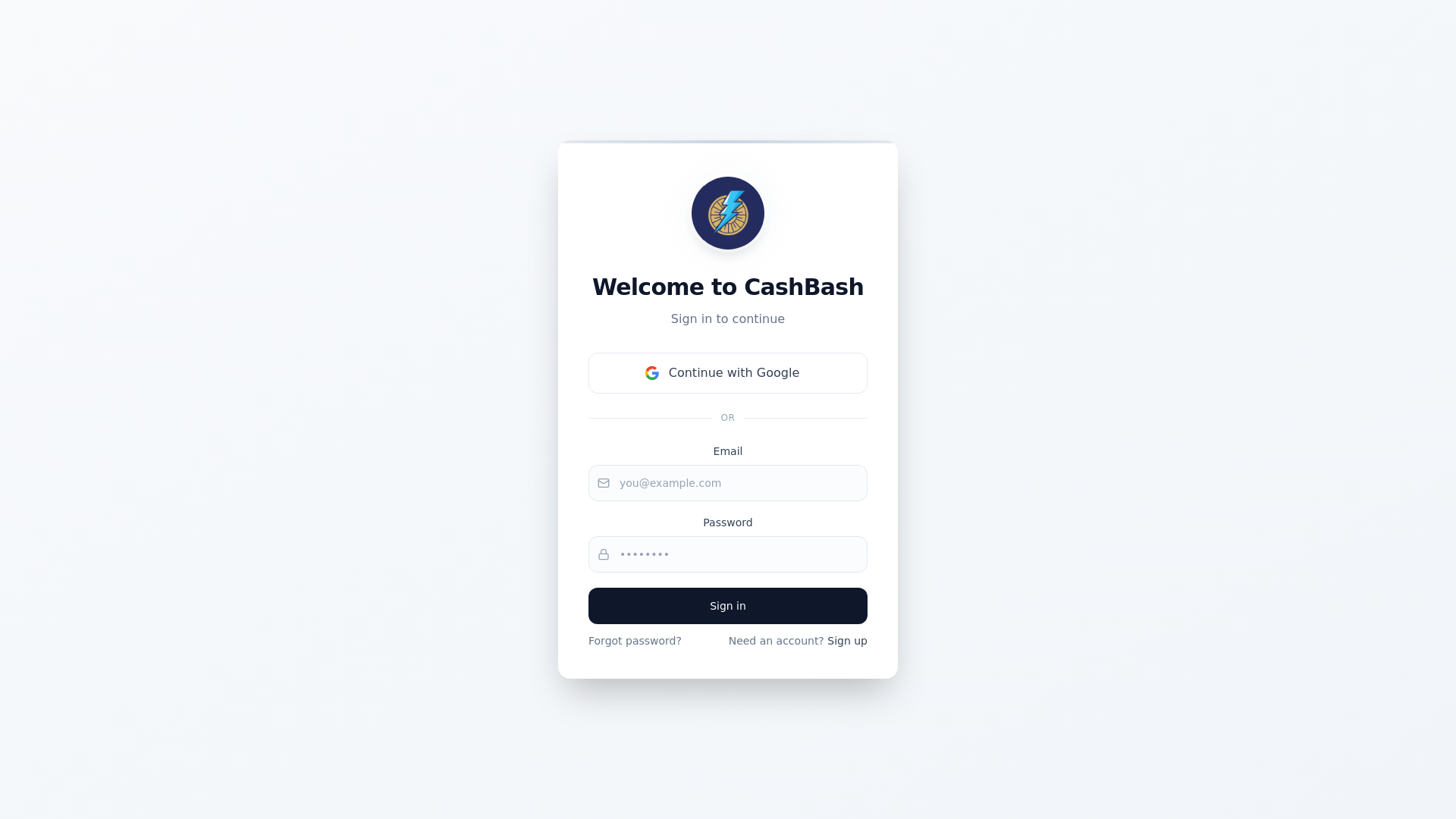 website screenshot of https://cashbashes.org/