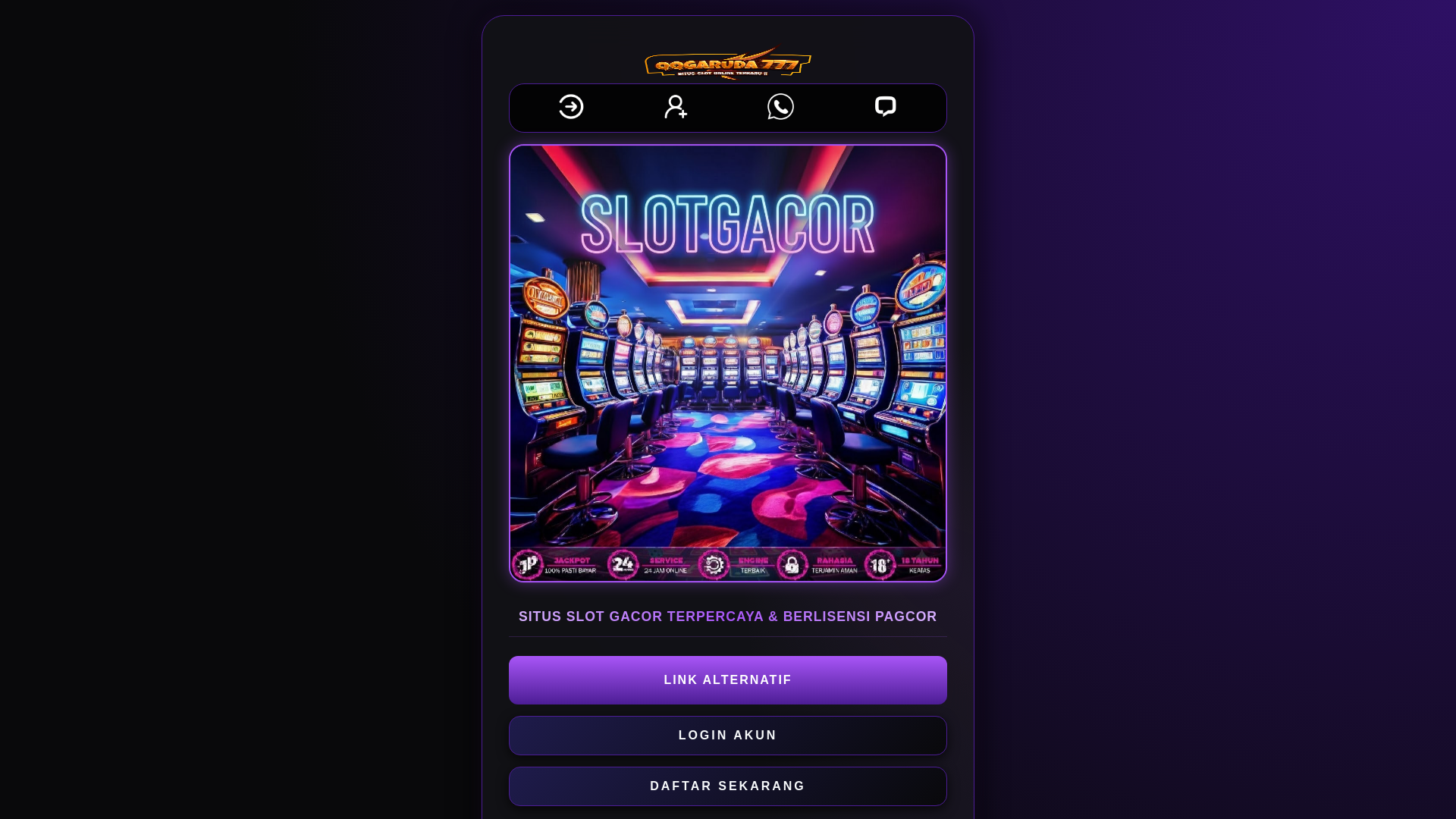 website screenshot of https://qqgarudablay9.pages.dev/