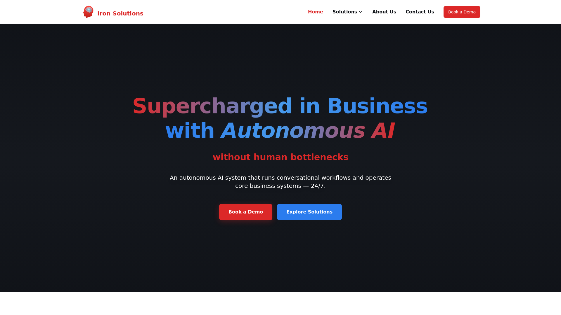 website screenshot of https://ai-solutions-hub.pages.dev/
