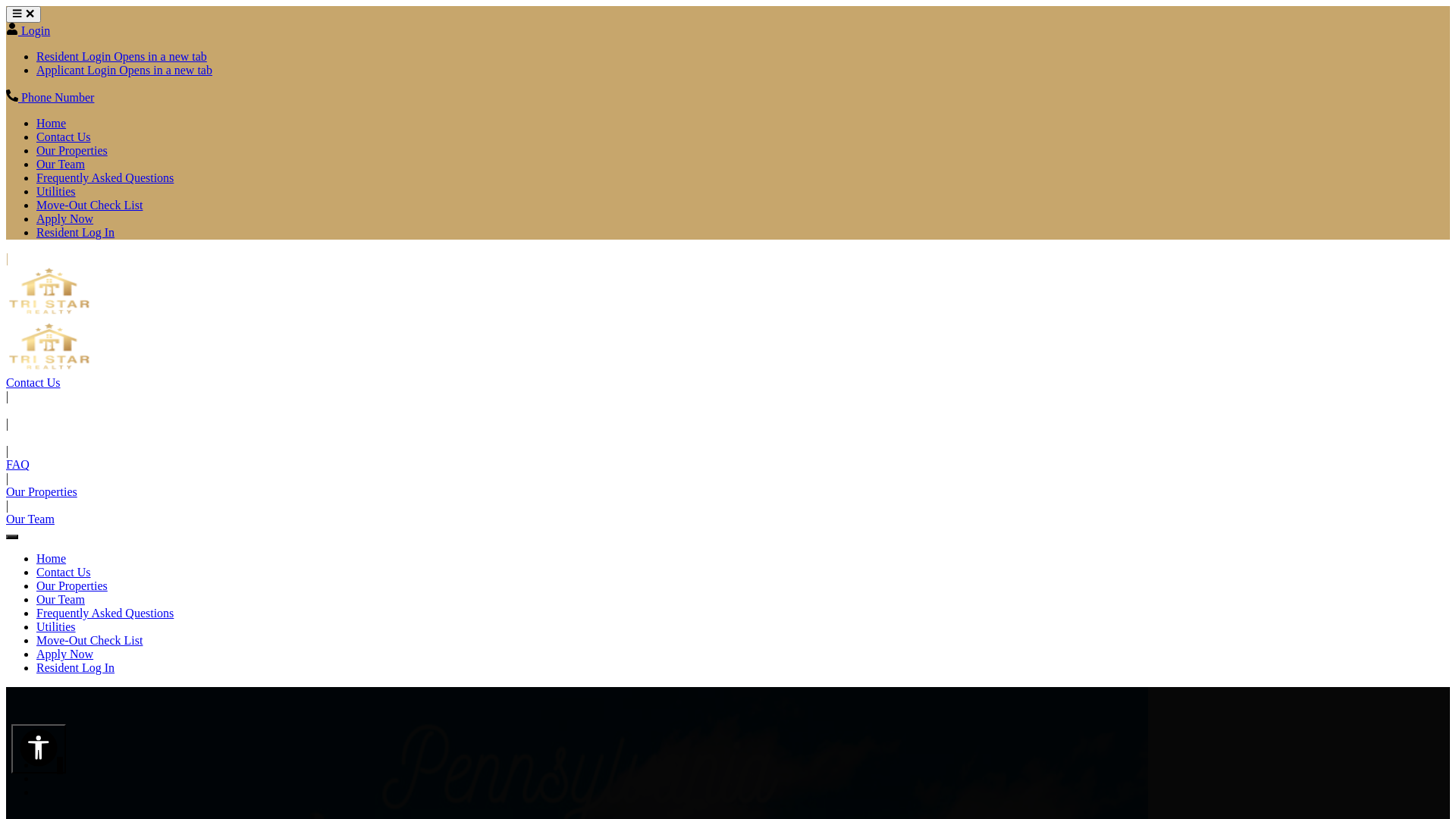 website screenshot of http://www.tristar-rentals.com/