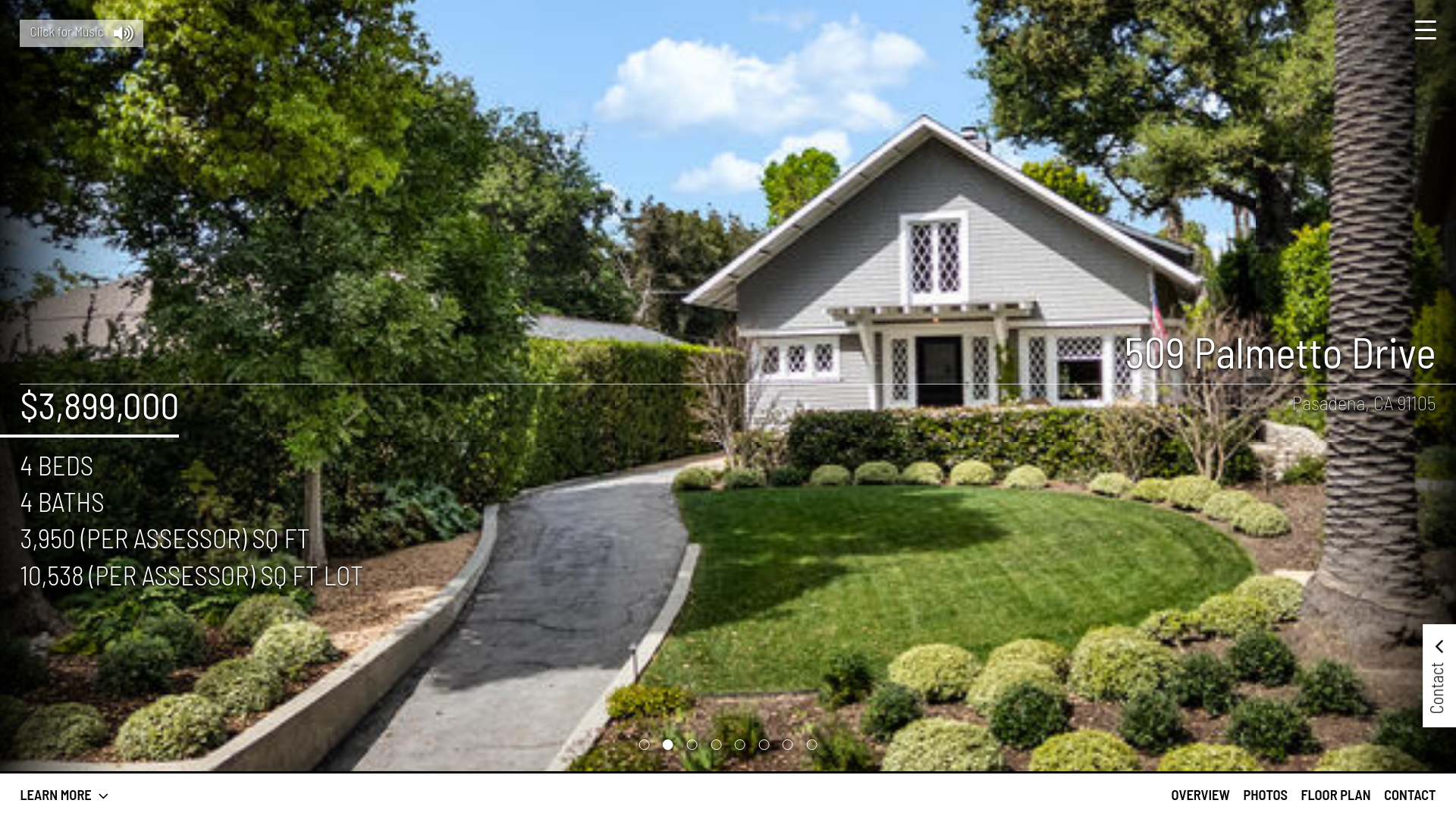 website screenshot of https://509palmetto.com/