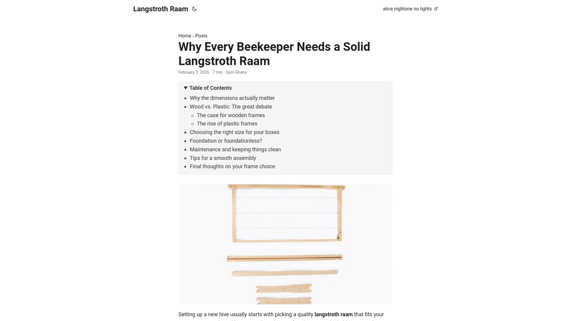 website screenshot of https://langstroth-raam.pages.dev/