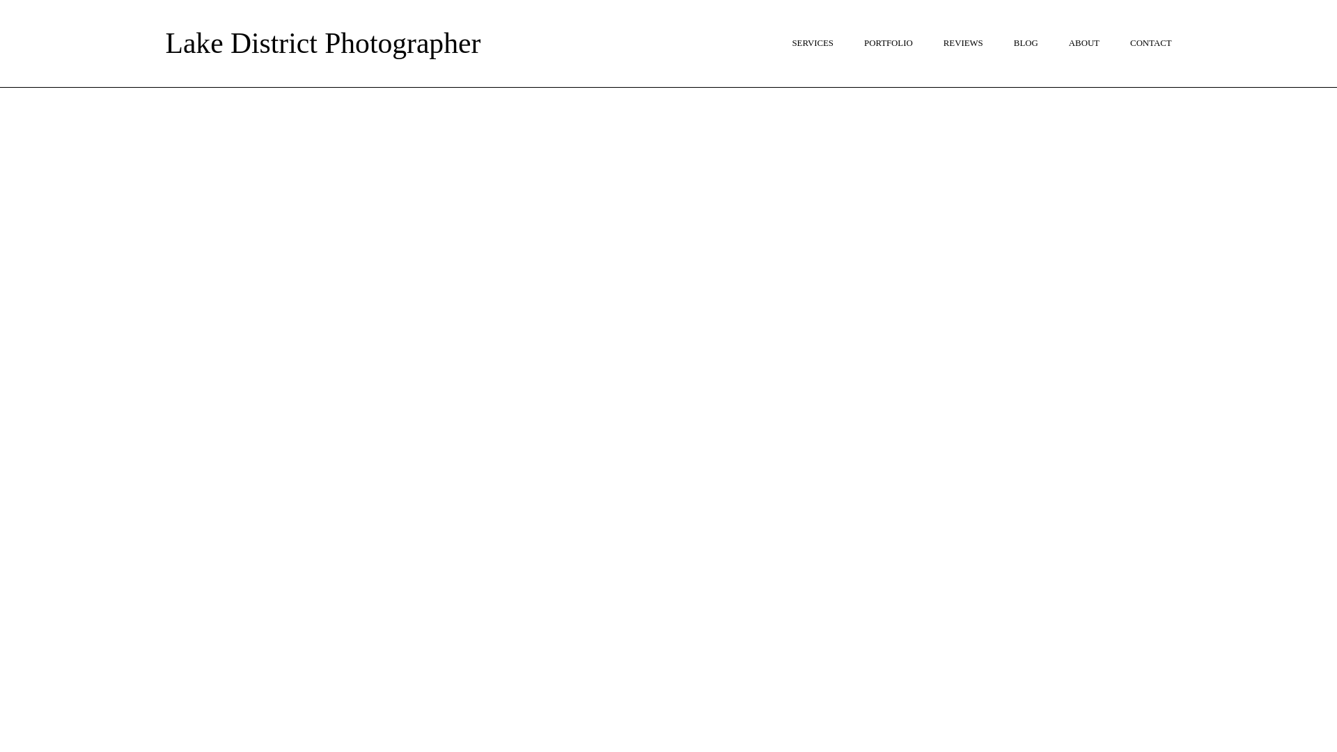 website screenshot of https://lakedistrictphotographer.uk