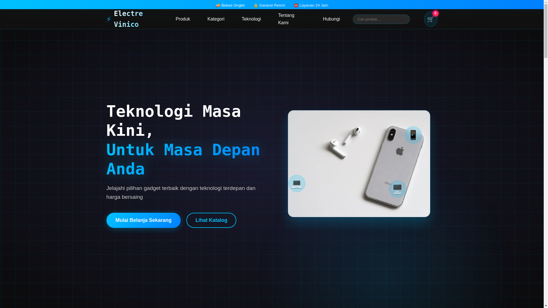 website screenshot of https://electrevinico.pages.dev/