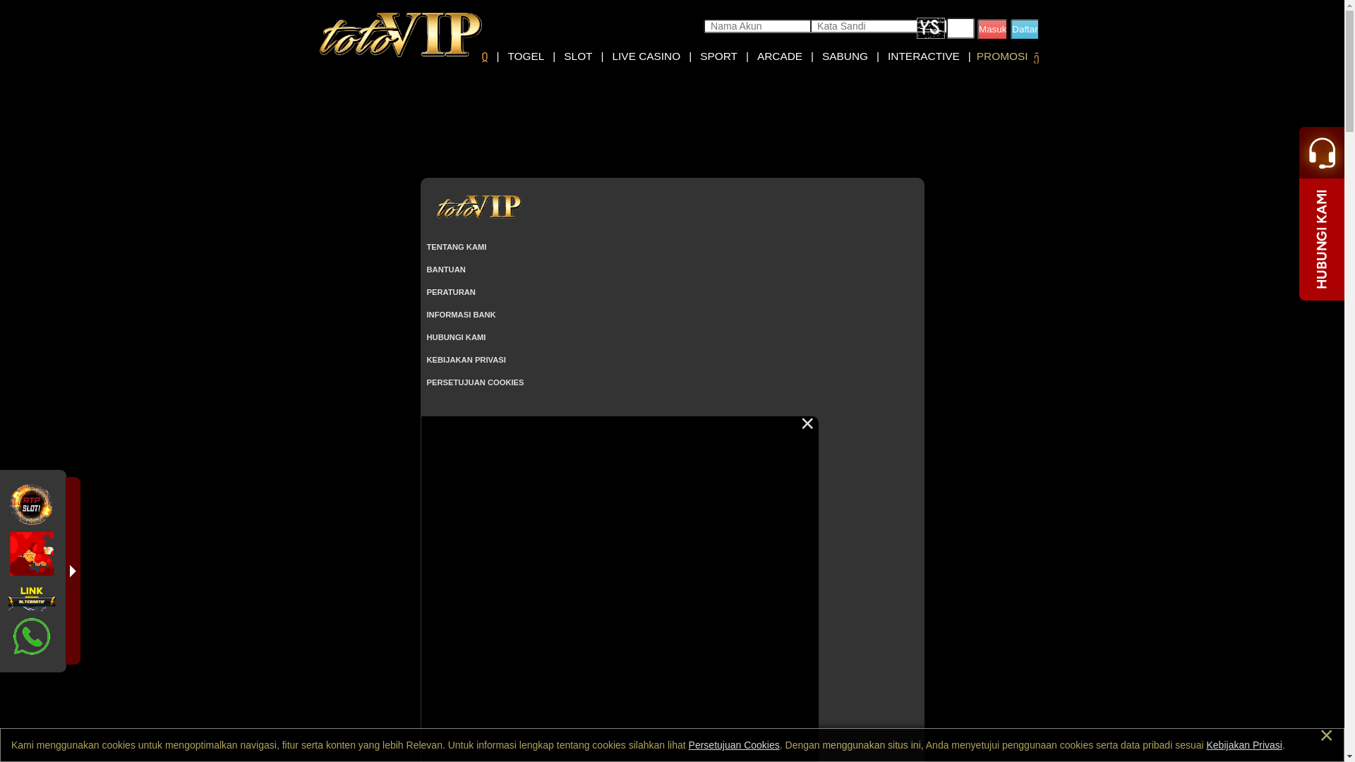 website screenshot of https://totovip-login.pro/