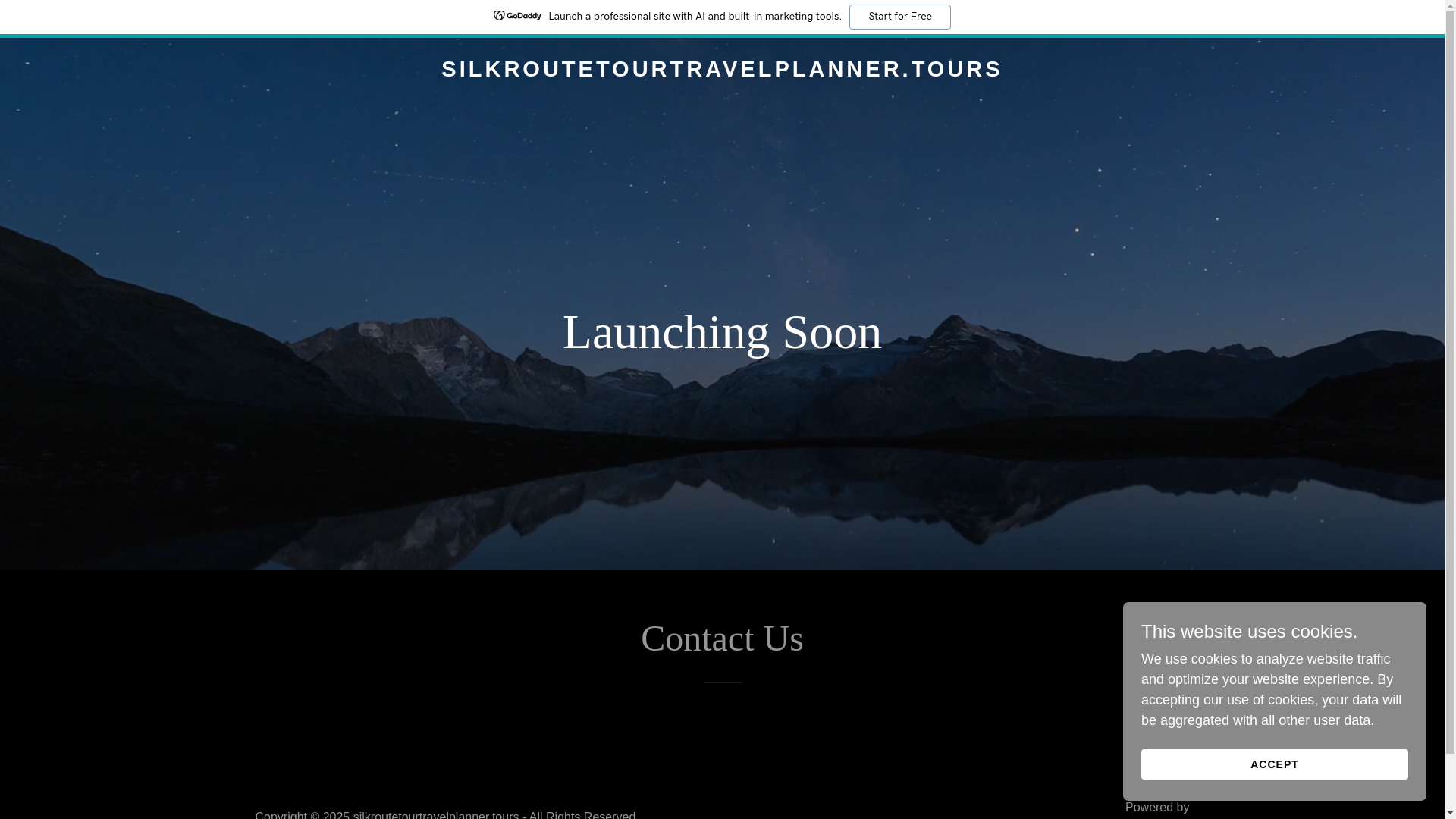 website screenshot of https://silkroutetourtravelplanner.tours/
