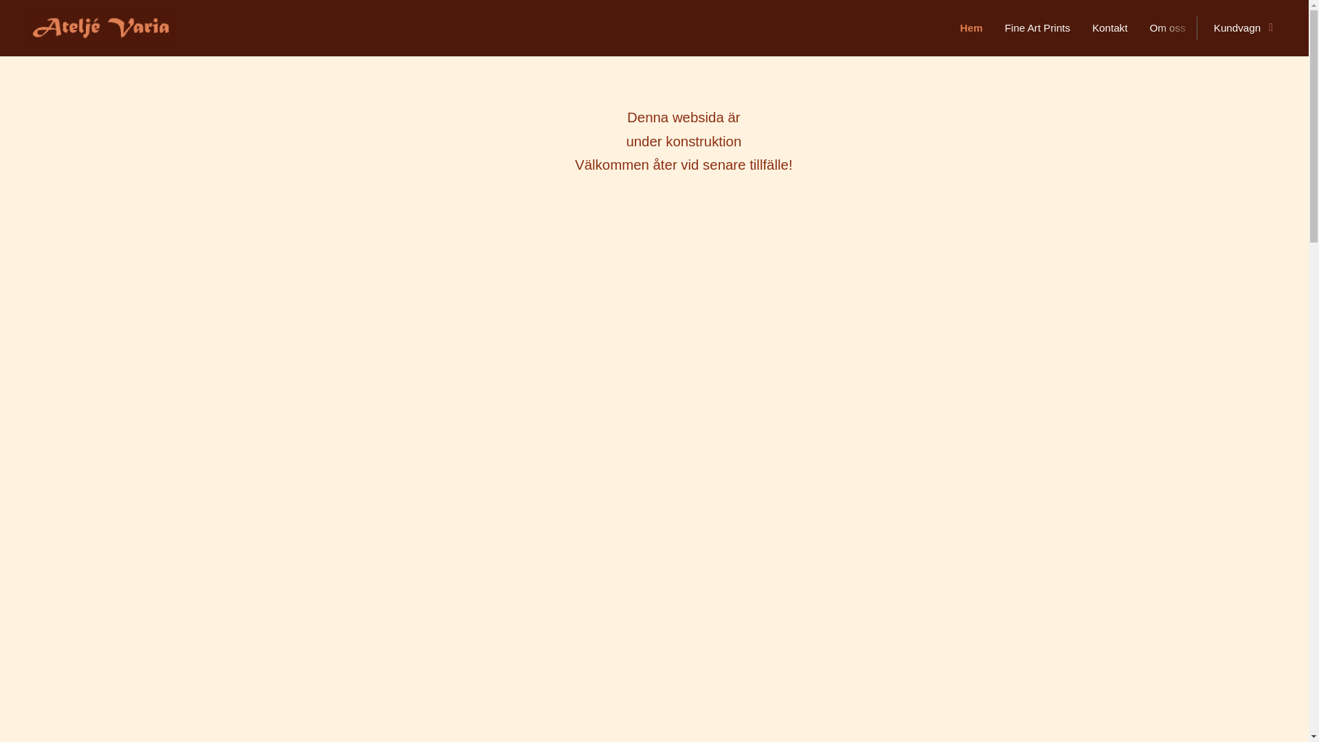 website screenshot of https://ateljevaria.se/