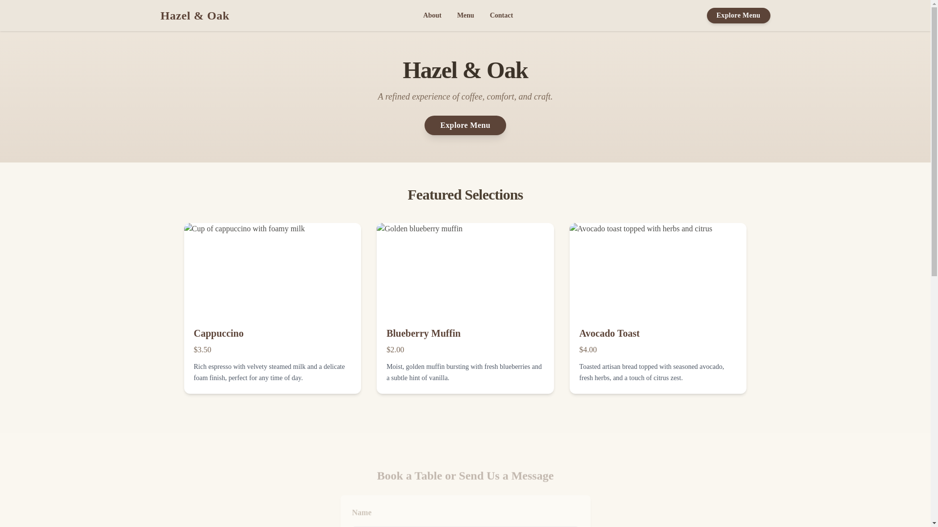 website screenshot of https://cafe-789.pages.dev/