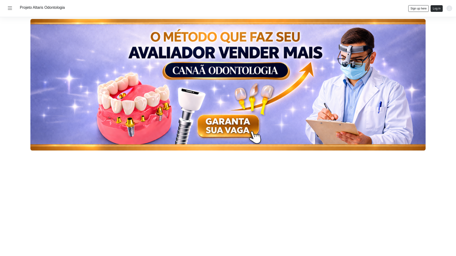 website screenshot of https://altarisodontologia.top/