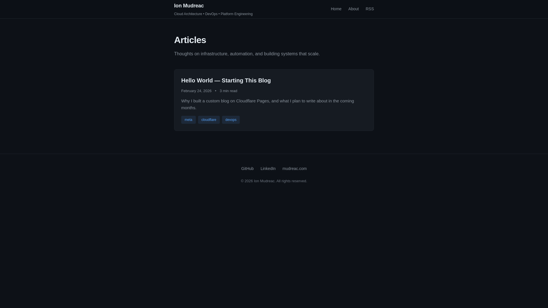 website screenshot of https://blog-mudreac.pages.dev/
