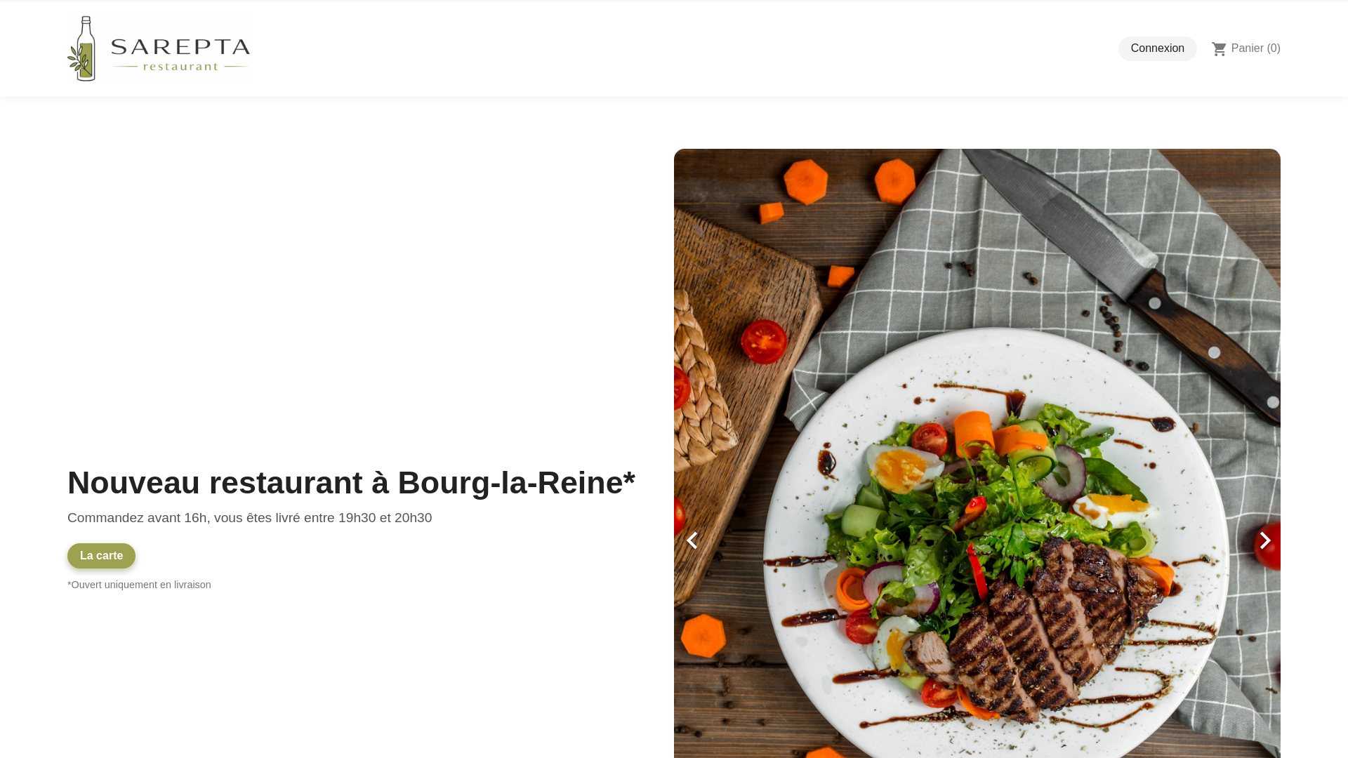 website screenshot of https://restaurant-sarepta.fr