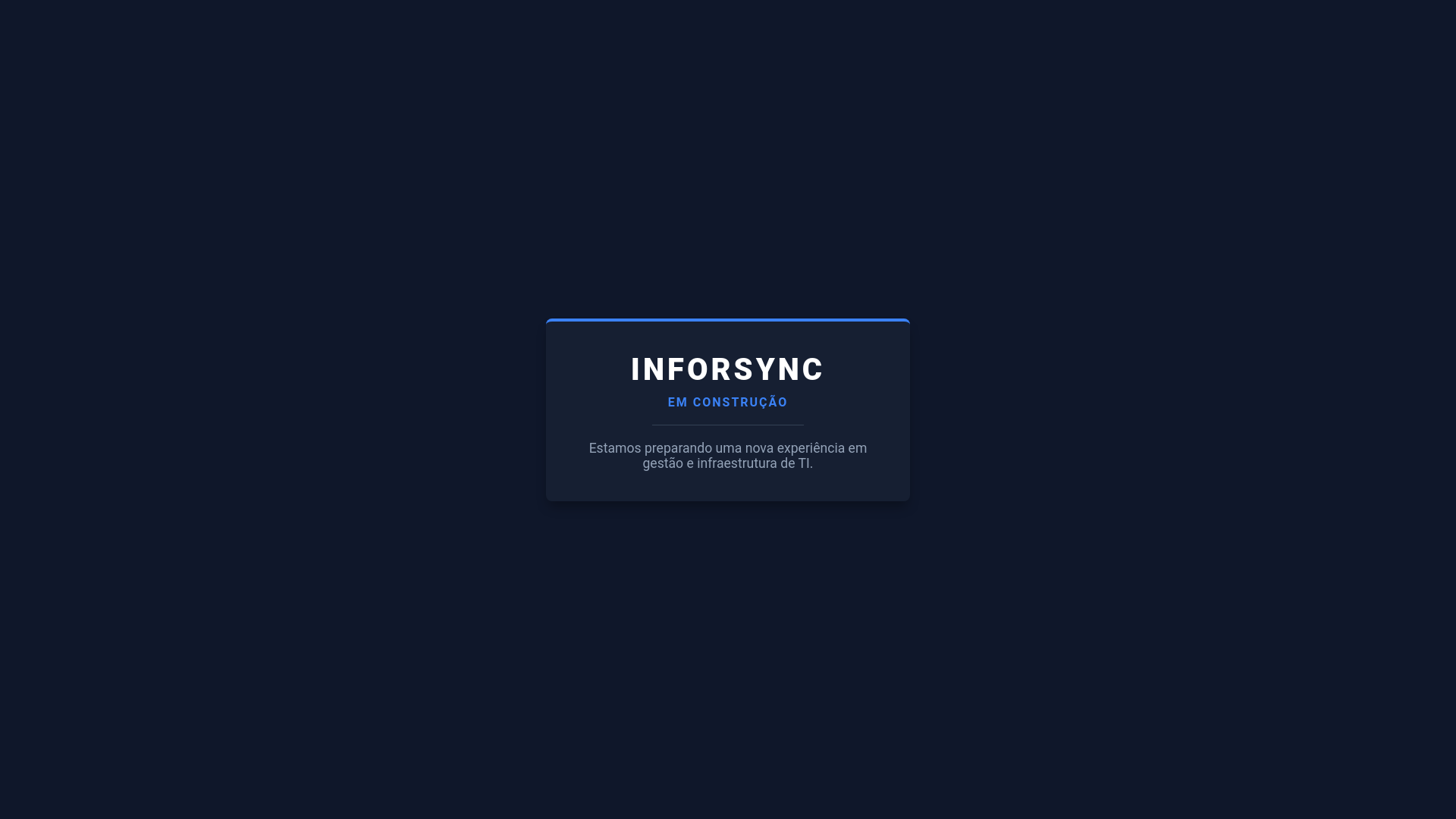 website screenshot of https://inforsync.com.br/