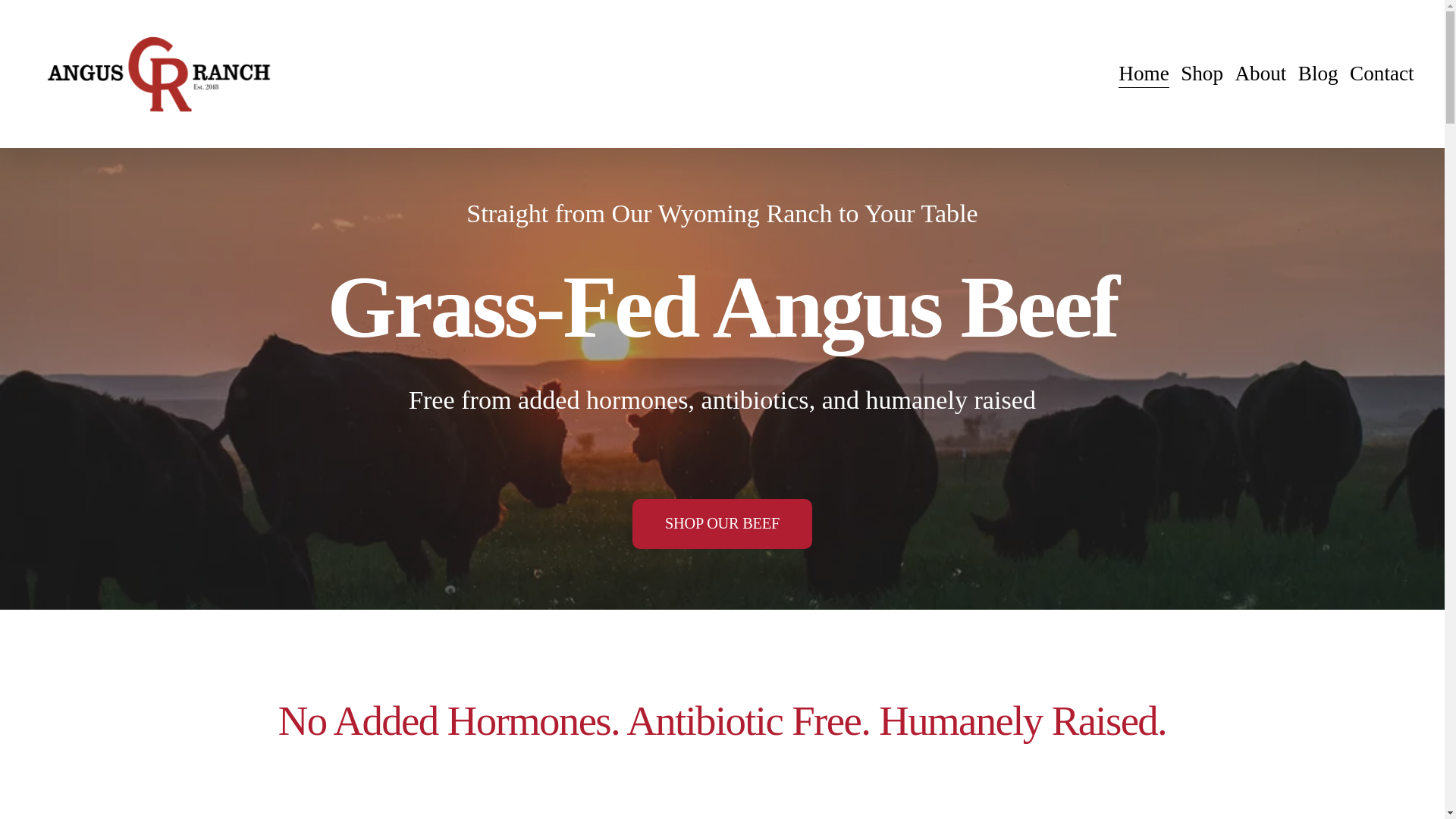 website screenshot of https://crangusbeef.com/
