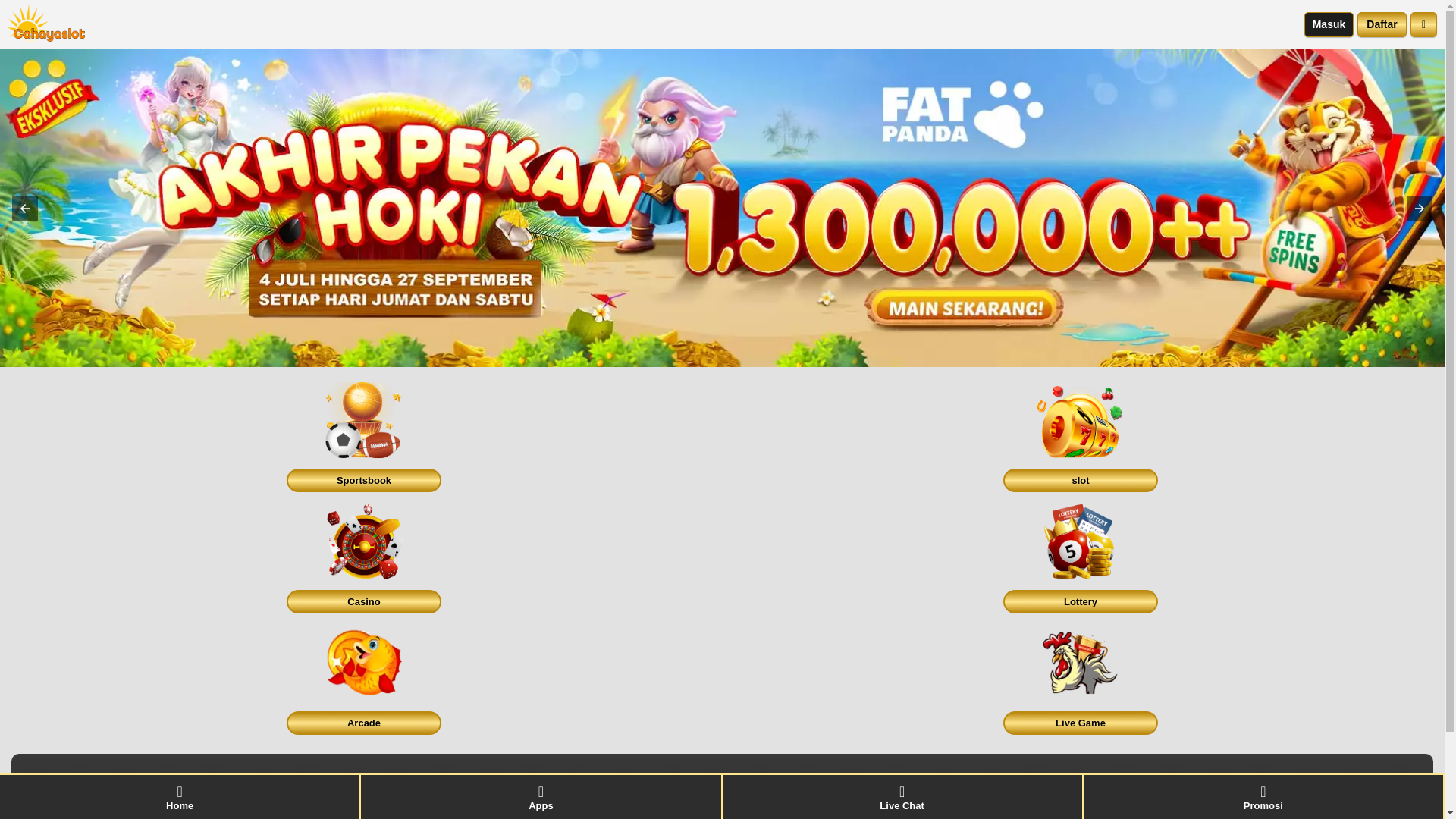 website screenshot of https://ampcahayaslot.info/