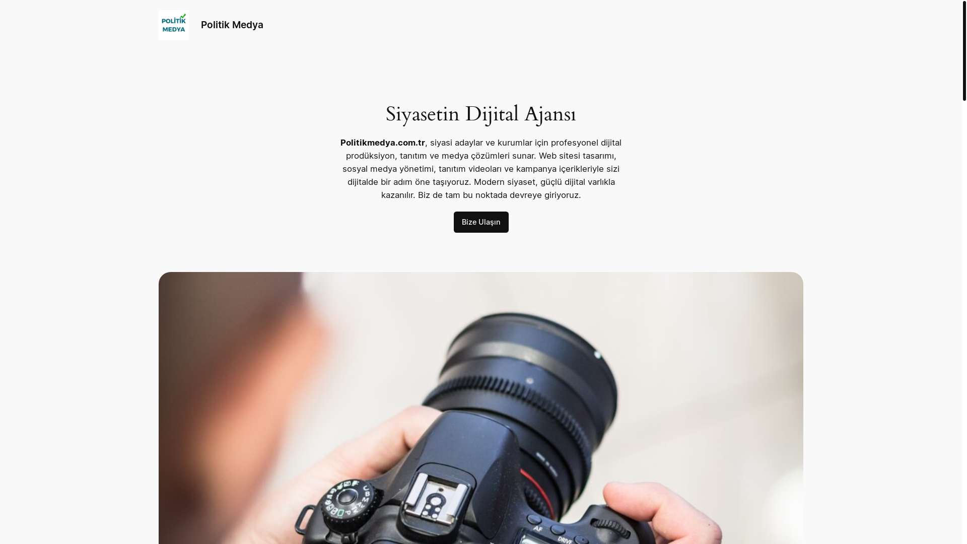 website screenshot of https://politikmedya.com.tr/