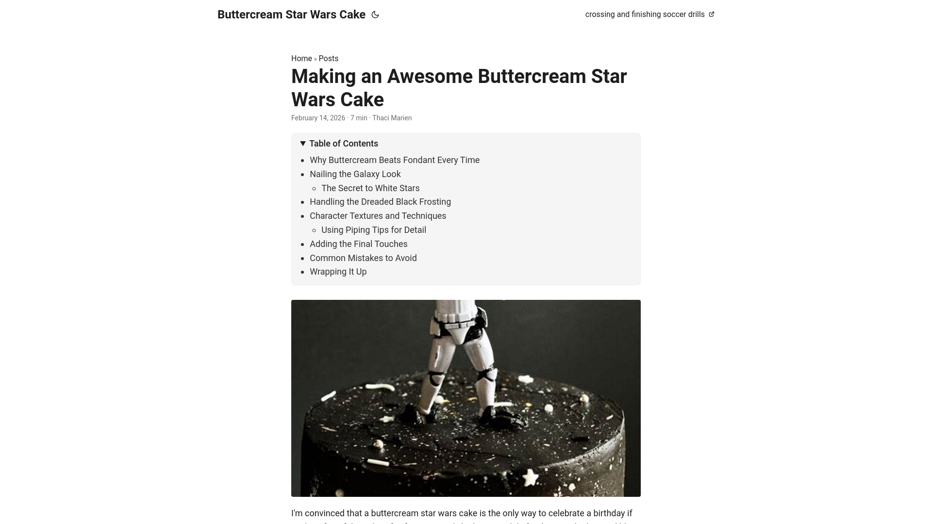 website screenshot of https://buttercream-star-wars-cake.pages.dev/