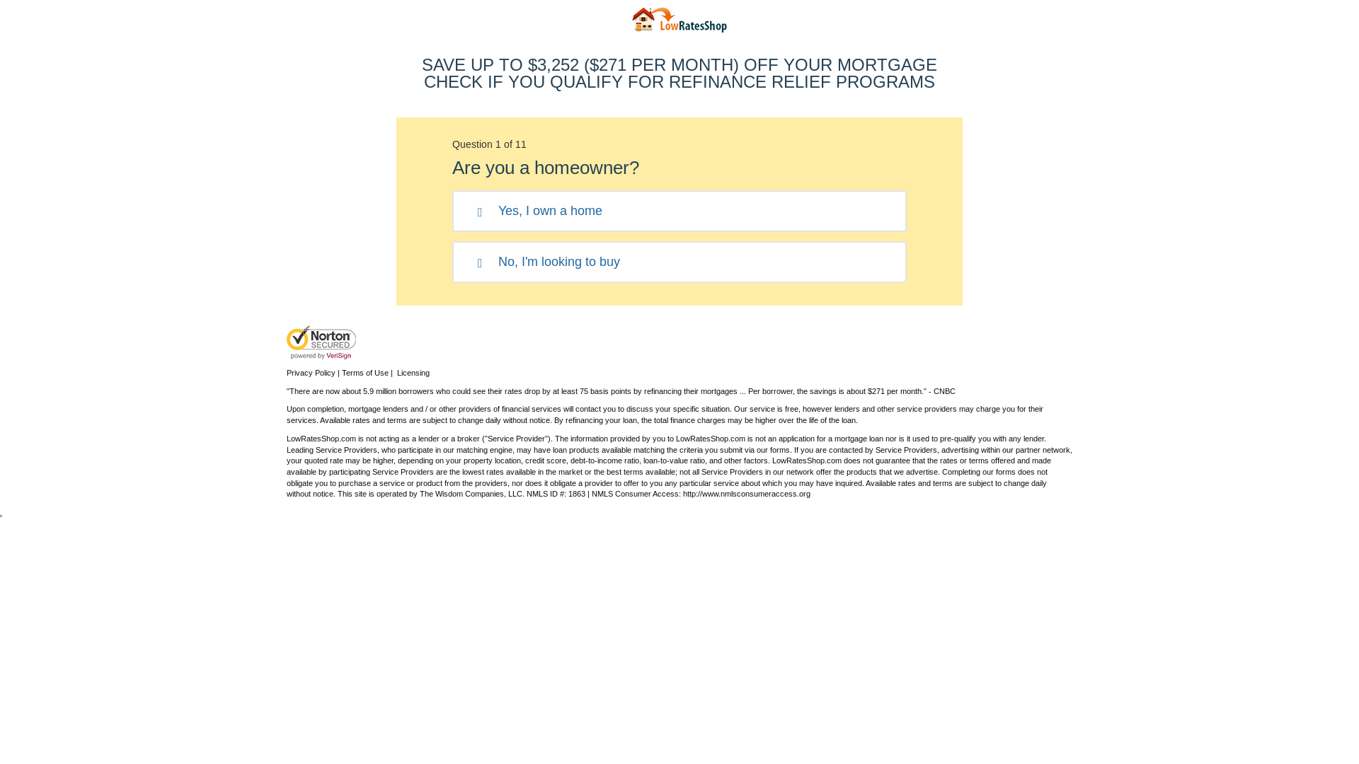 website screenshot of https://readyhomecoverage.com/