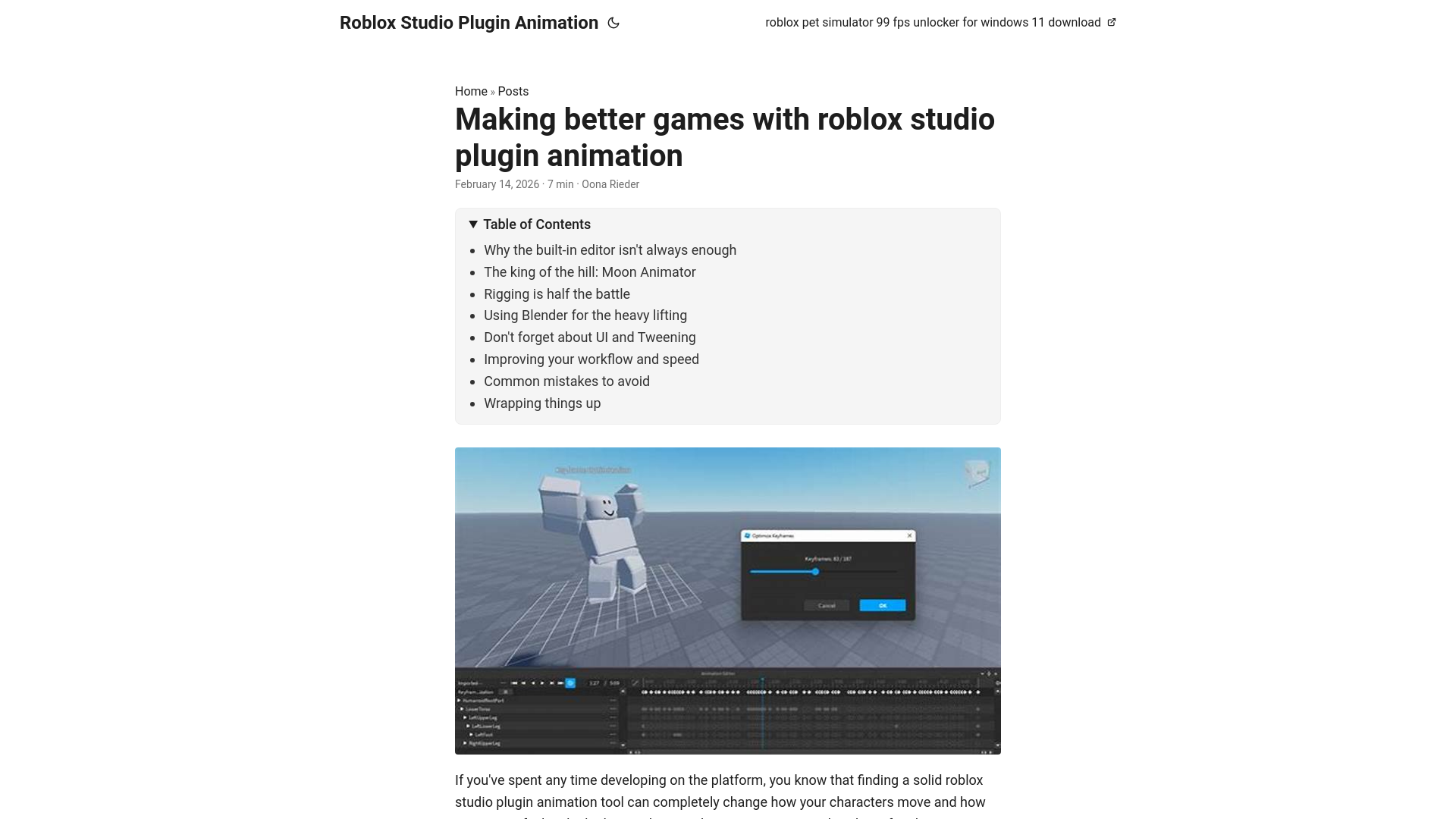 website screenshot of https://roblox-studio-plugin-animation.pages.dev/