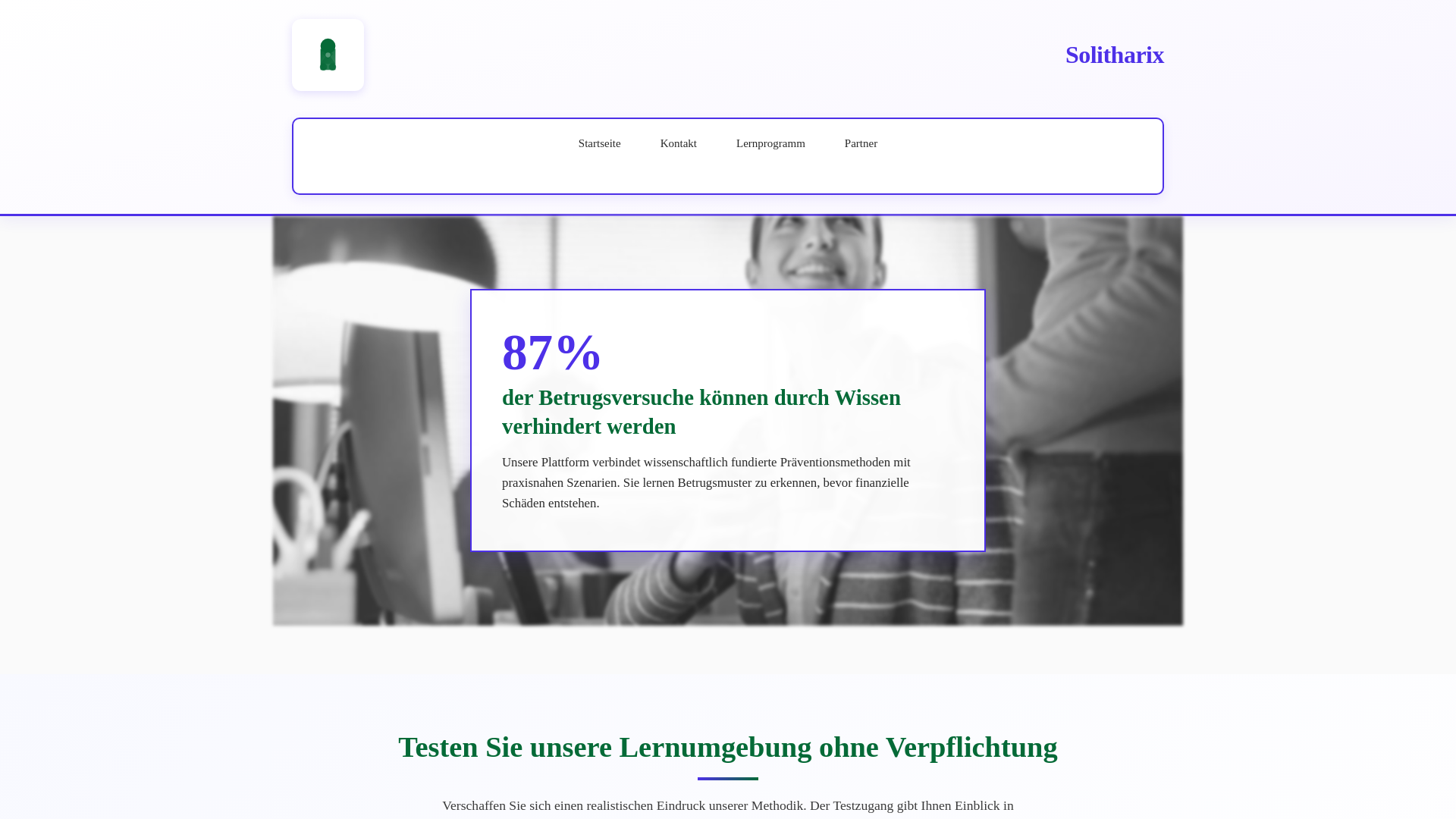 website screenshot of https://solitharix.com/