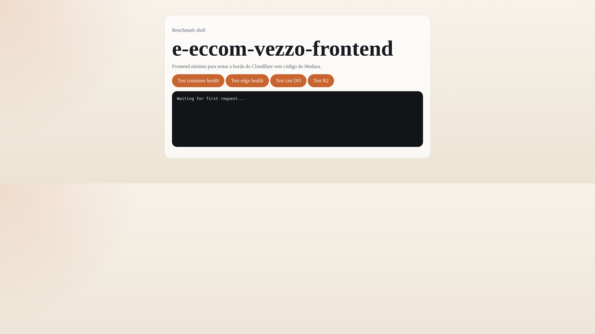 website screenshot of https://e-eccom-vezzo-frontend.pages.dev/