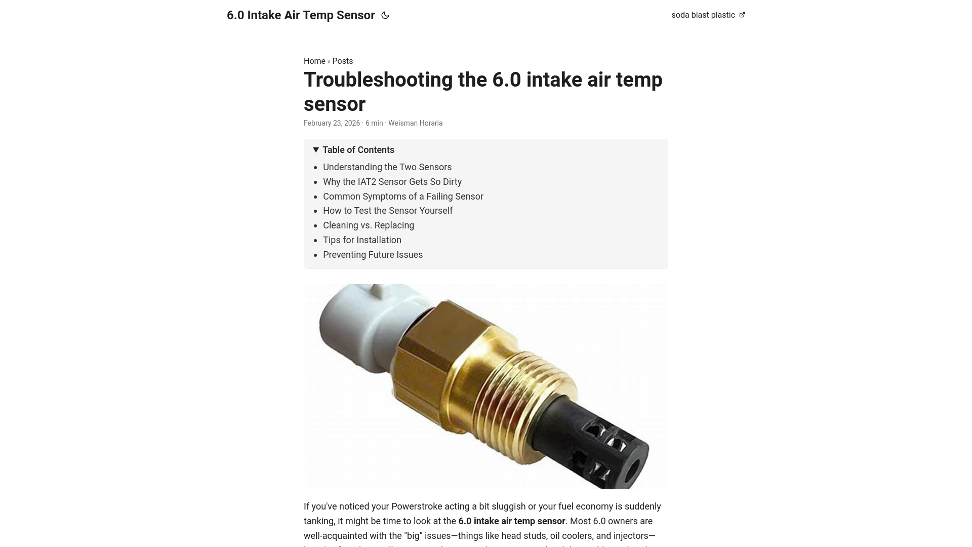 website screenshot of https://60-intake-air-temp-sensor.pages.dev/