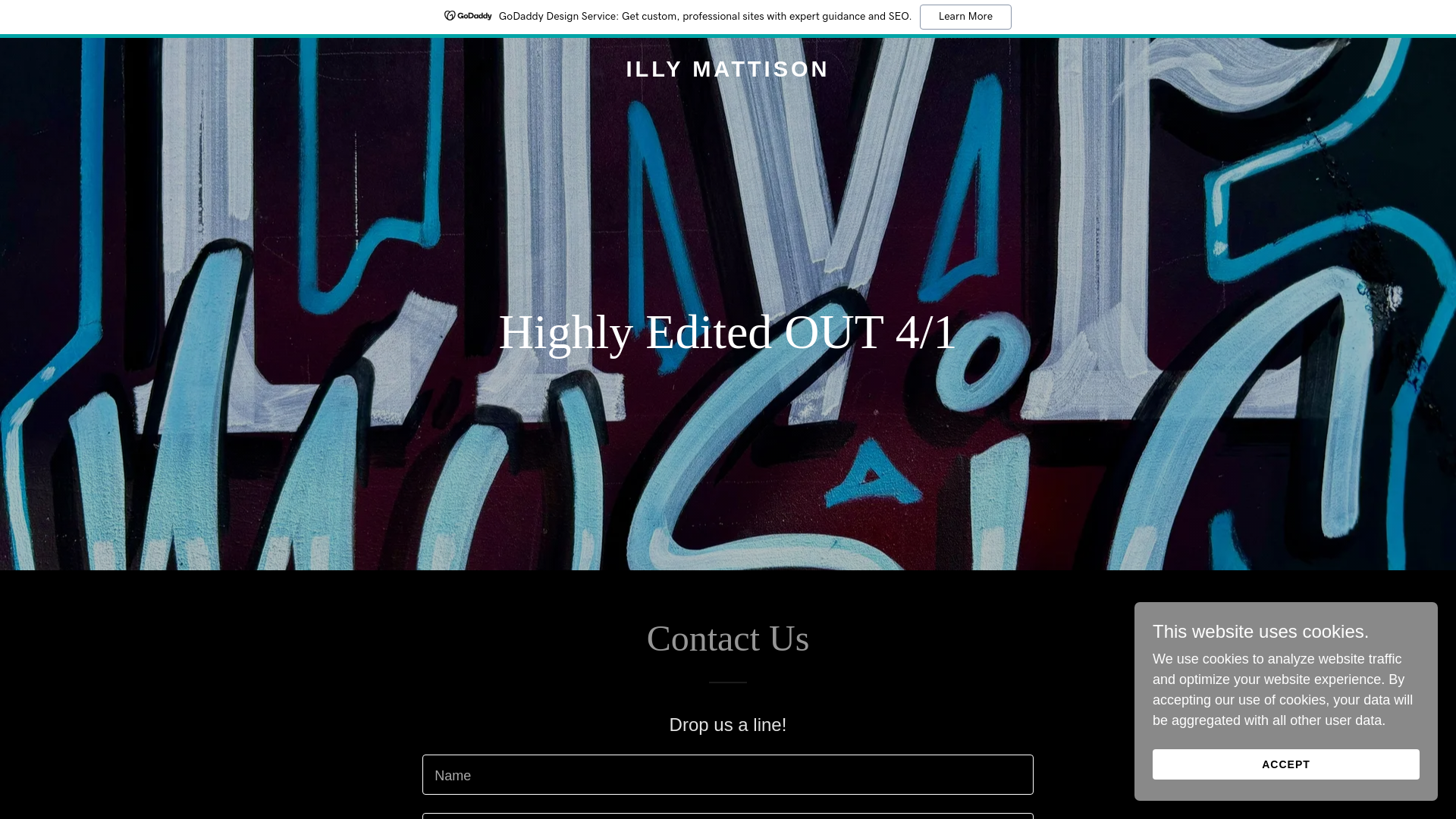 website screenshot of https://illymattison.com