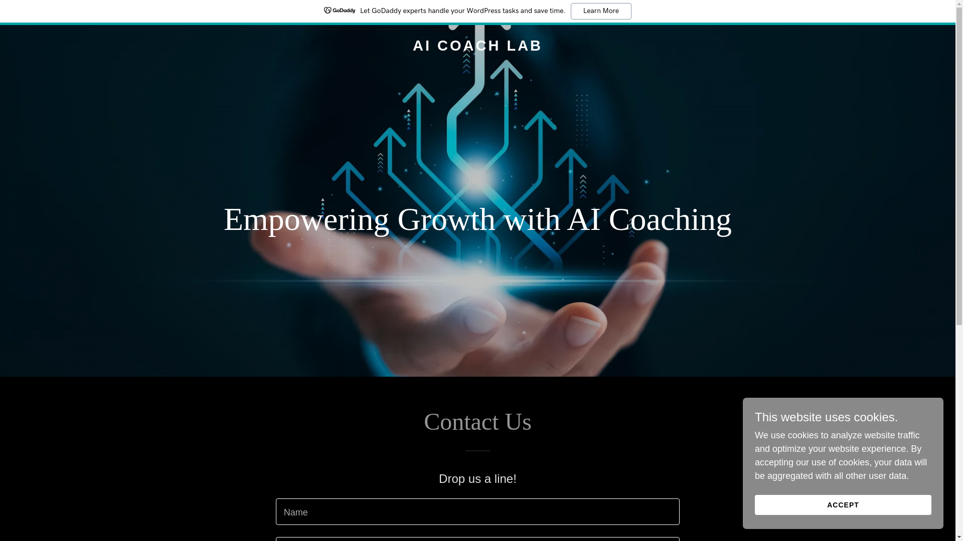 website screenshot of https://aicoachlab.info/