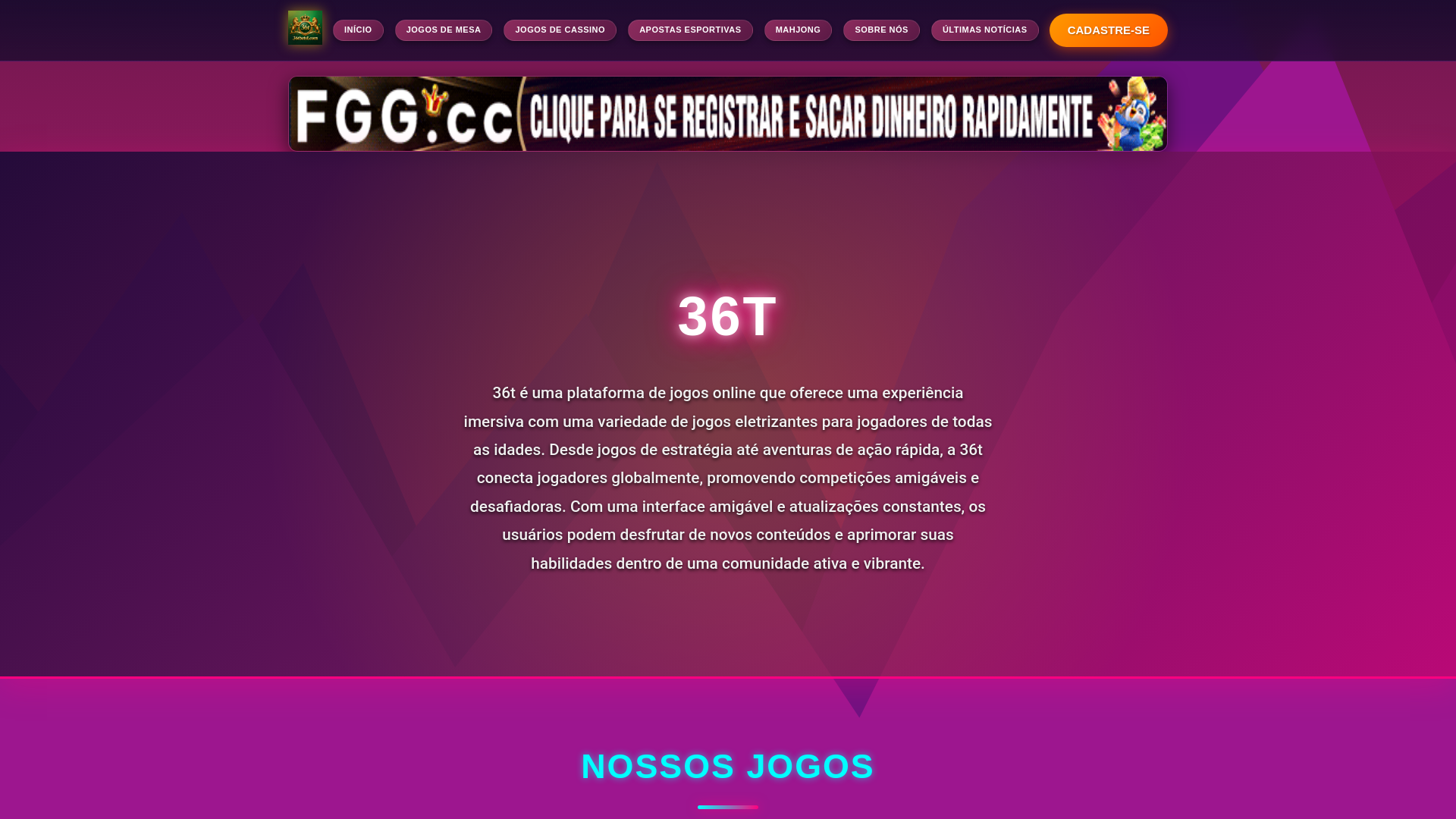 website screenshot of https://36tbets1.com/