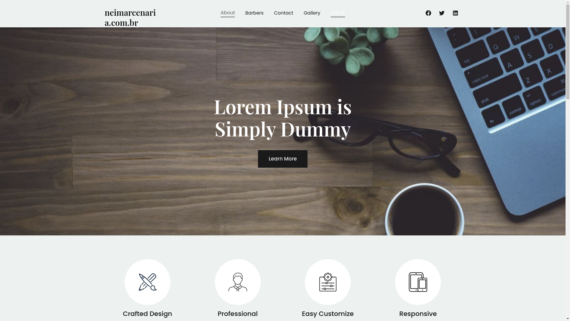 website screenshot of https://neimarcenaria.com.br/