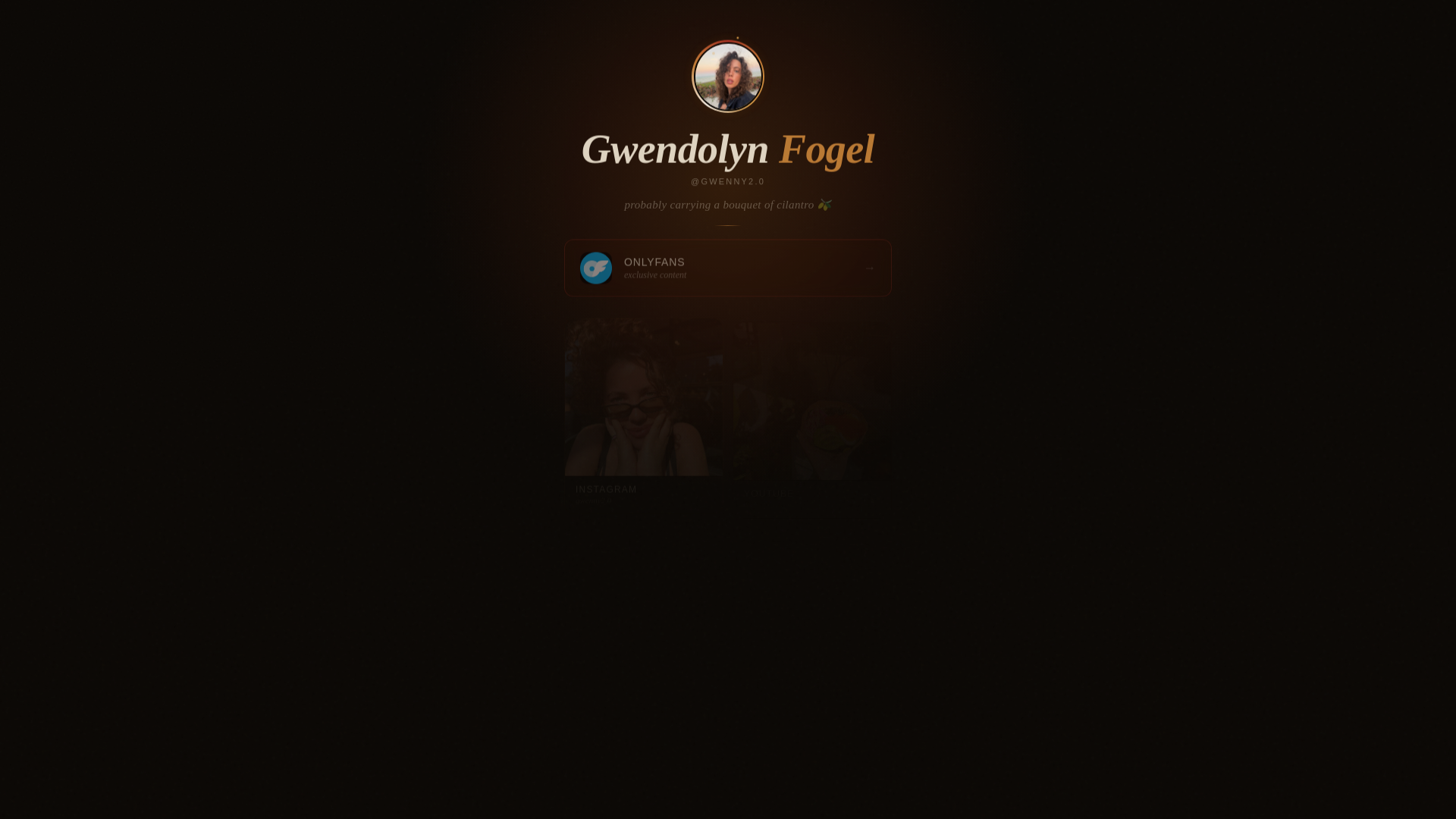 website screenshot of https://gwennysrecipes.com