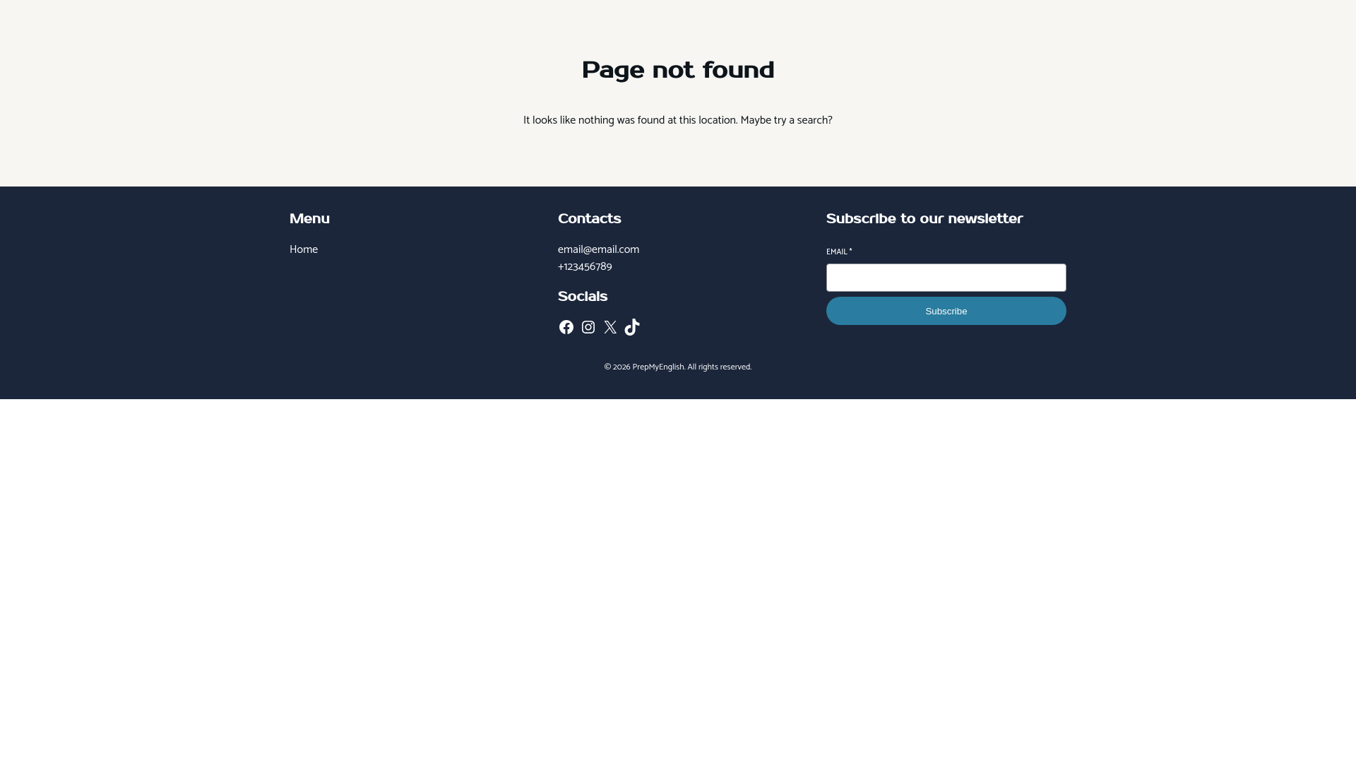 website screenshot of https://prepaanglais.fr/