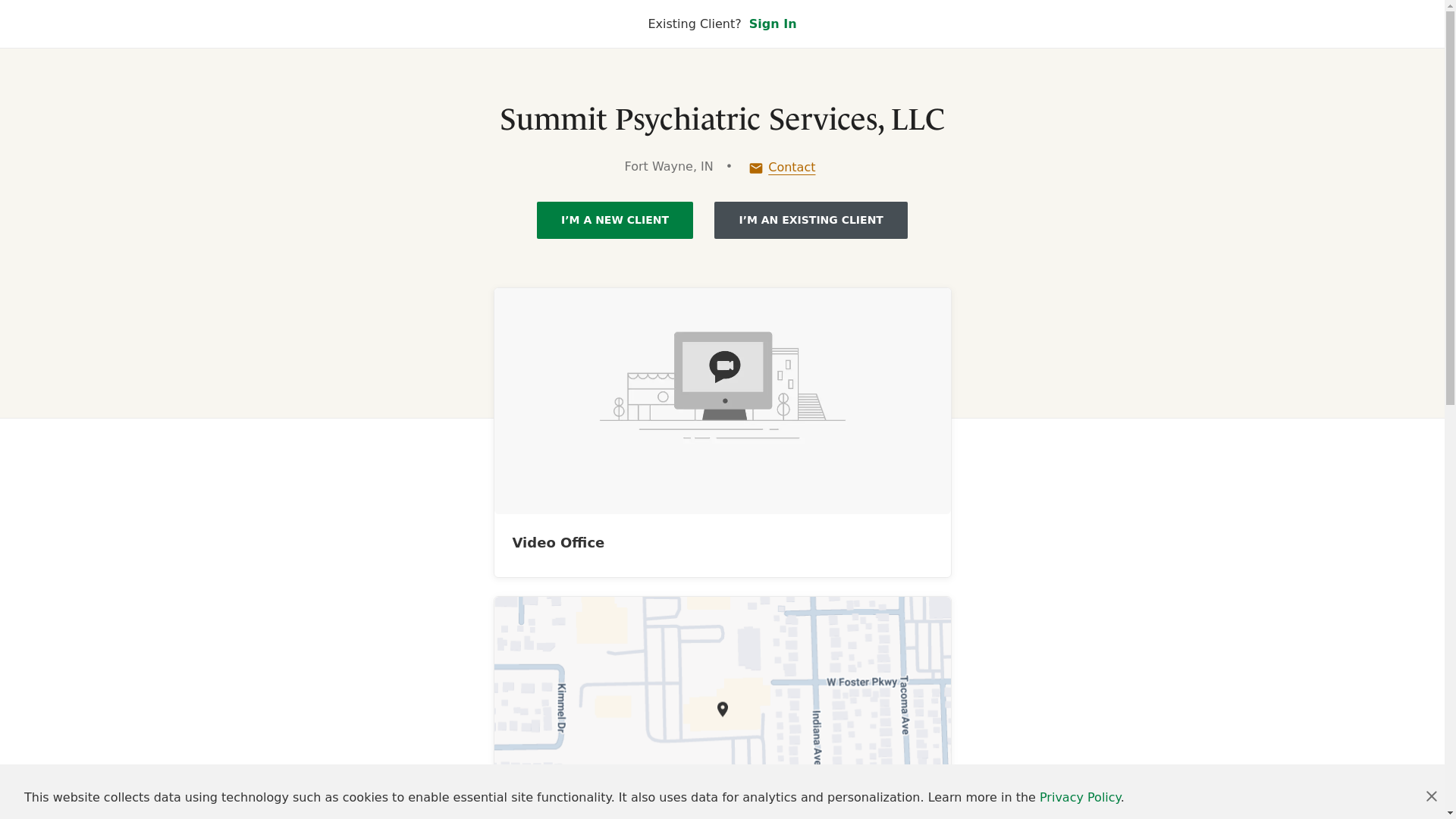 website screenshot of https://summitpsychiatricservices.com/
