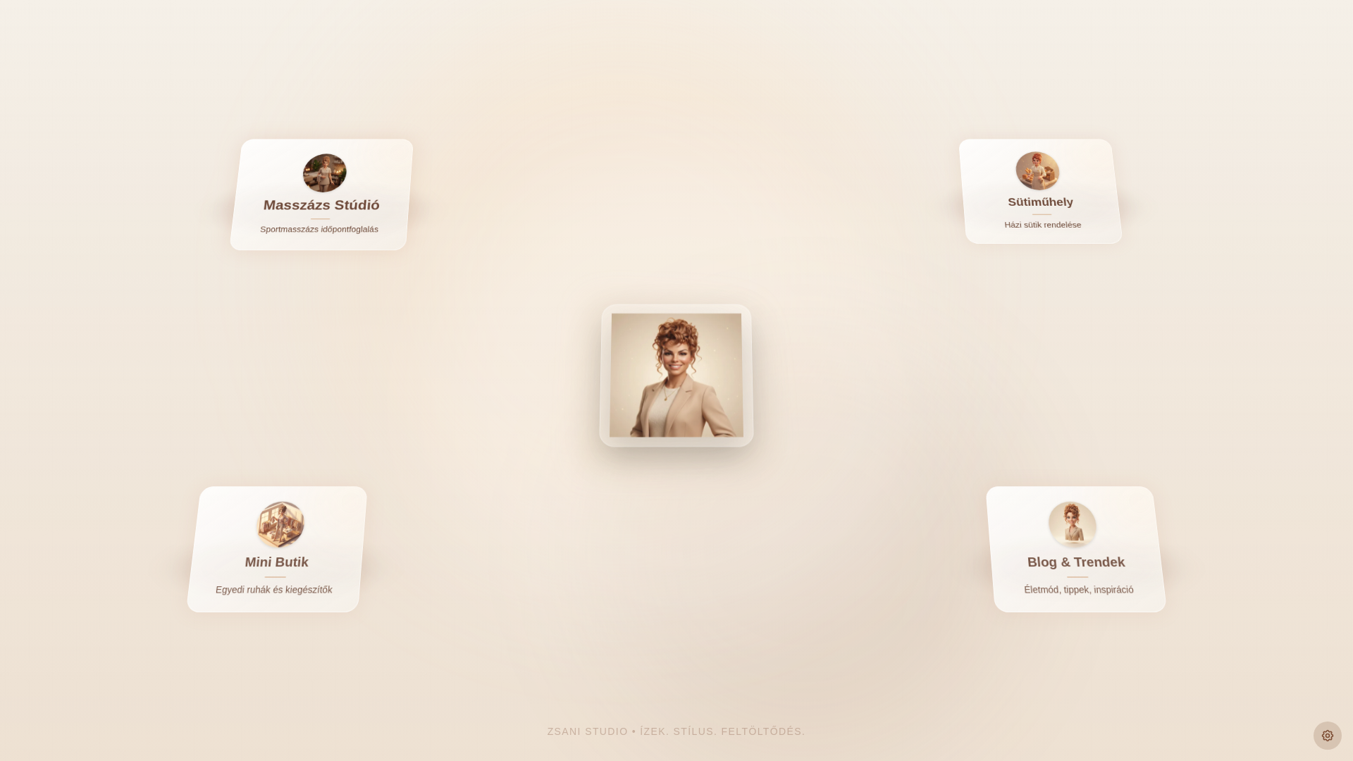 website screenshot of https://zsani.studio/