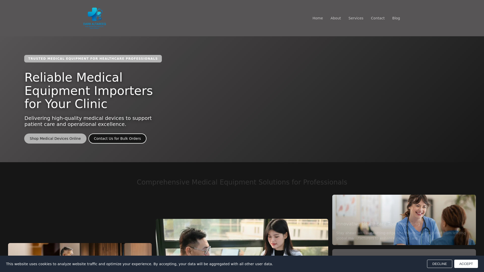 website screenshot of https://darbaltareeq.com/