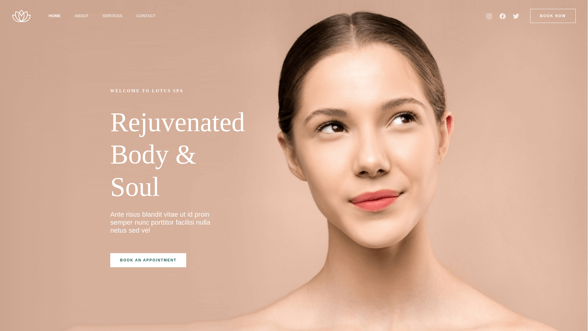 website screenshot of https://gluteussignature.com.br