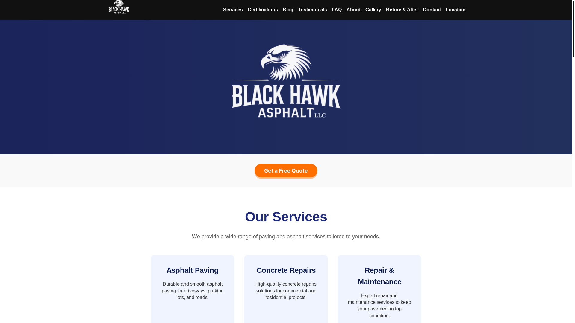 website screenshot of https://blackhawkllc.pages.dev/