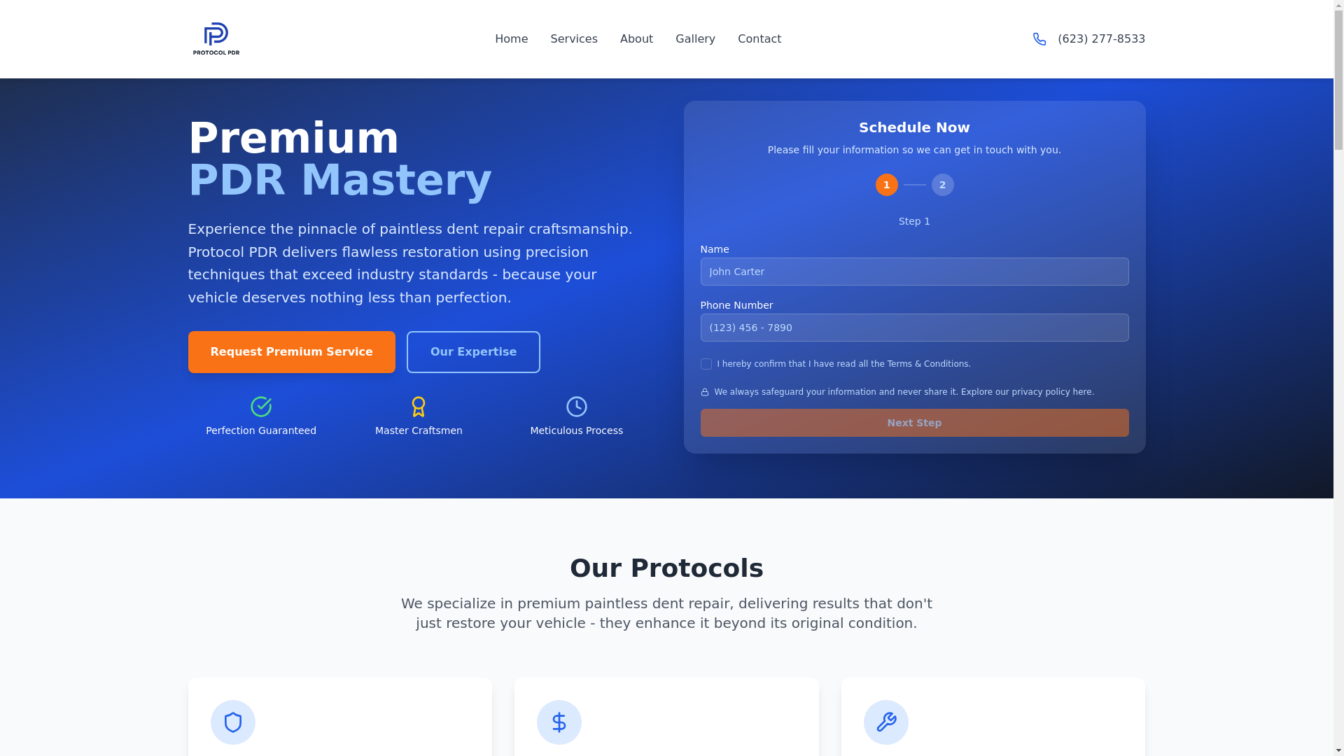 website screenshot of https://protocol-pdr-site.pages.dev/
