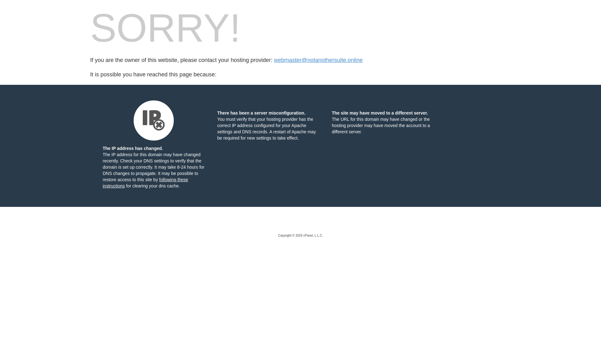 website screenshot of https://notanothersuite.online/