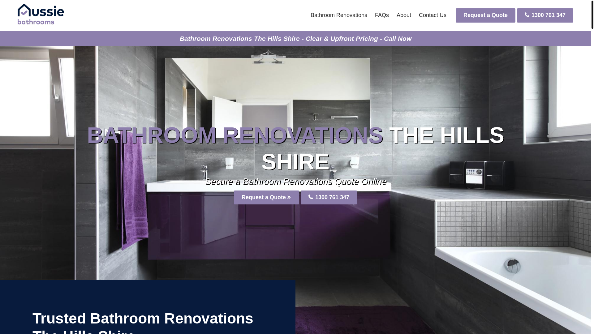 website screenshot of https://thehillsbathroomrenovations-com-au.pages.dev/