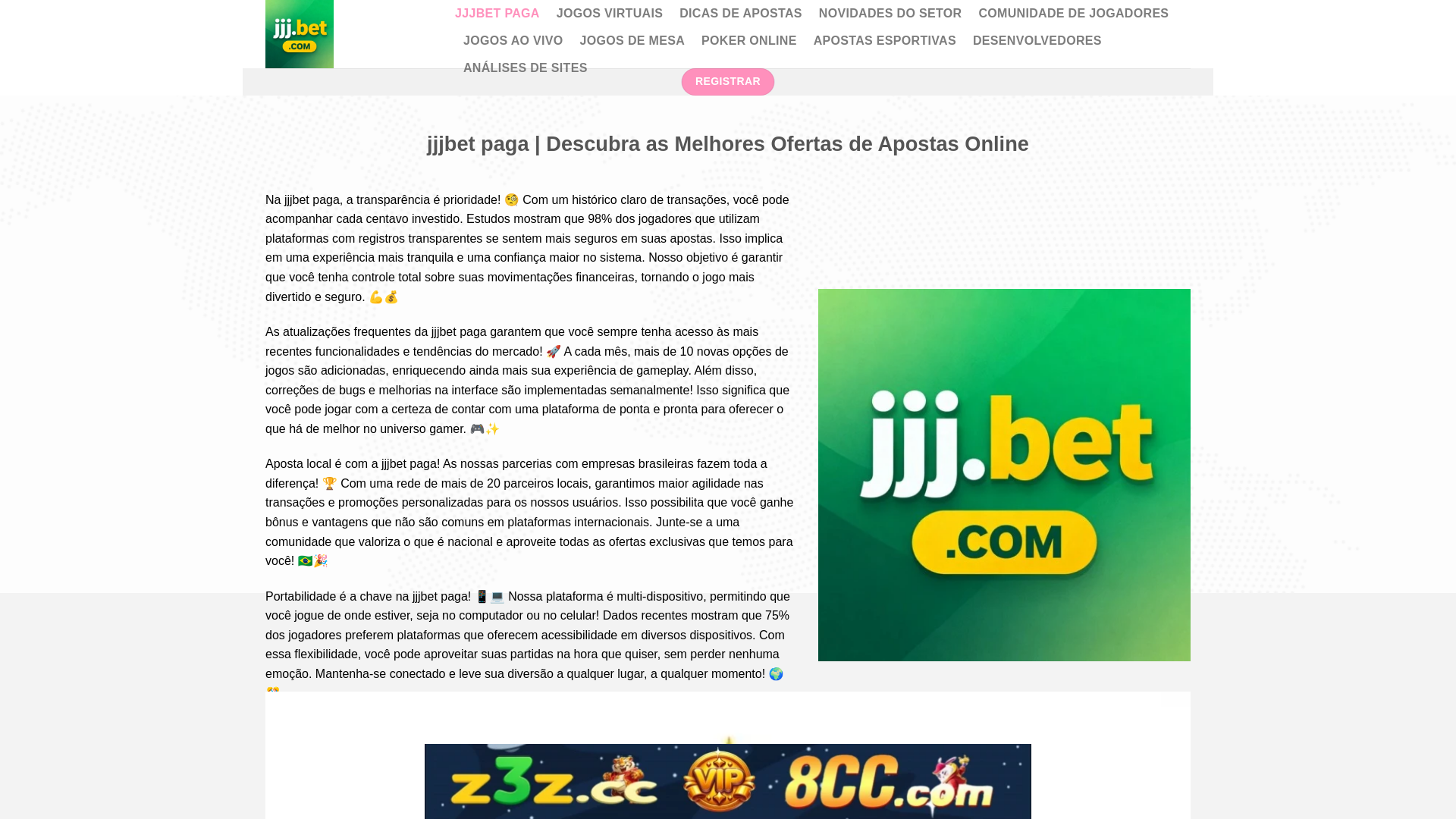 website screenshot of https://jjjbetsc.com/
