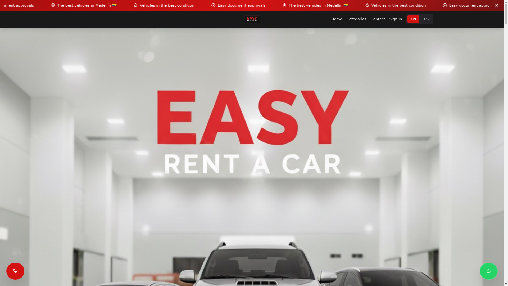website screenshot of https://medellin-easy-rent.com/