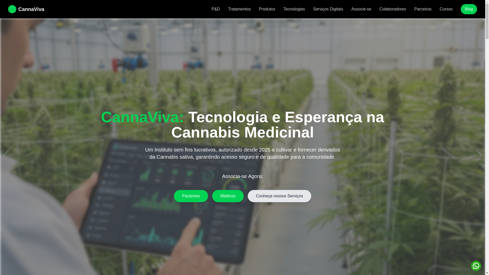 website screenshot of https://landing-page-instituto-cannabis-viva.pages.dev/