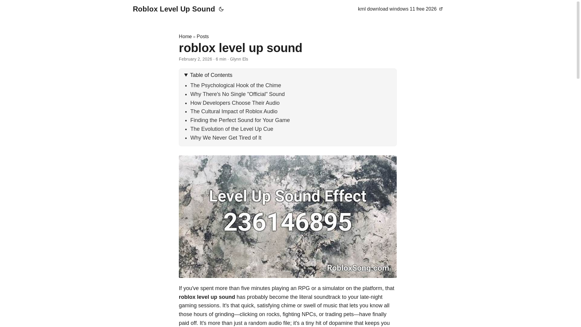 website screenshot of https://robloxlevelupsound.pages.dev/