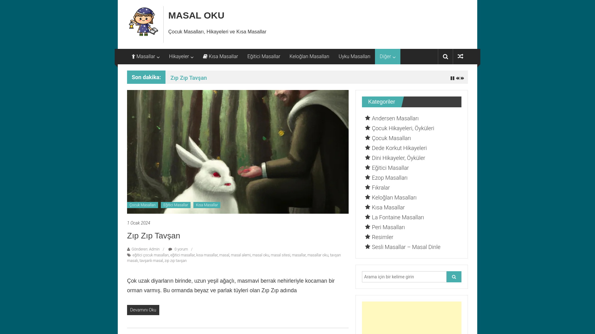 website screenshot of https://masallari.tr/