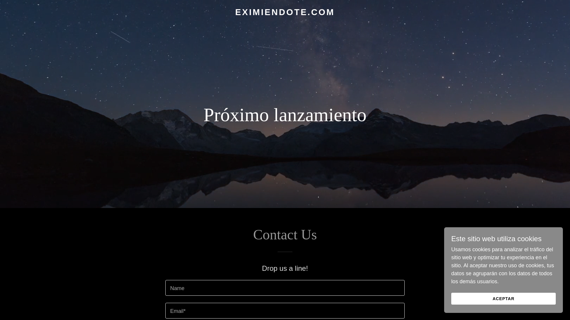 website screenshot of https://eximiendote.com/