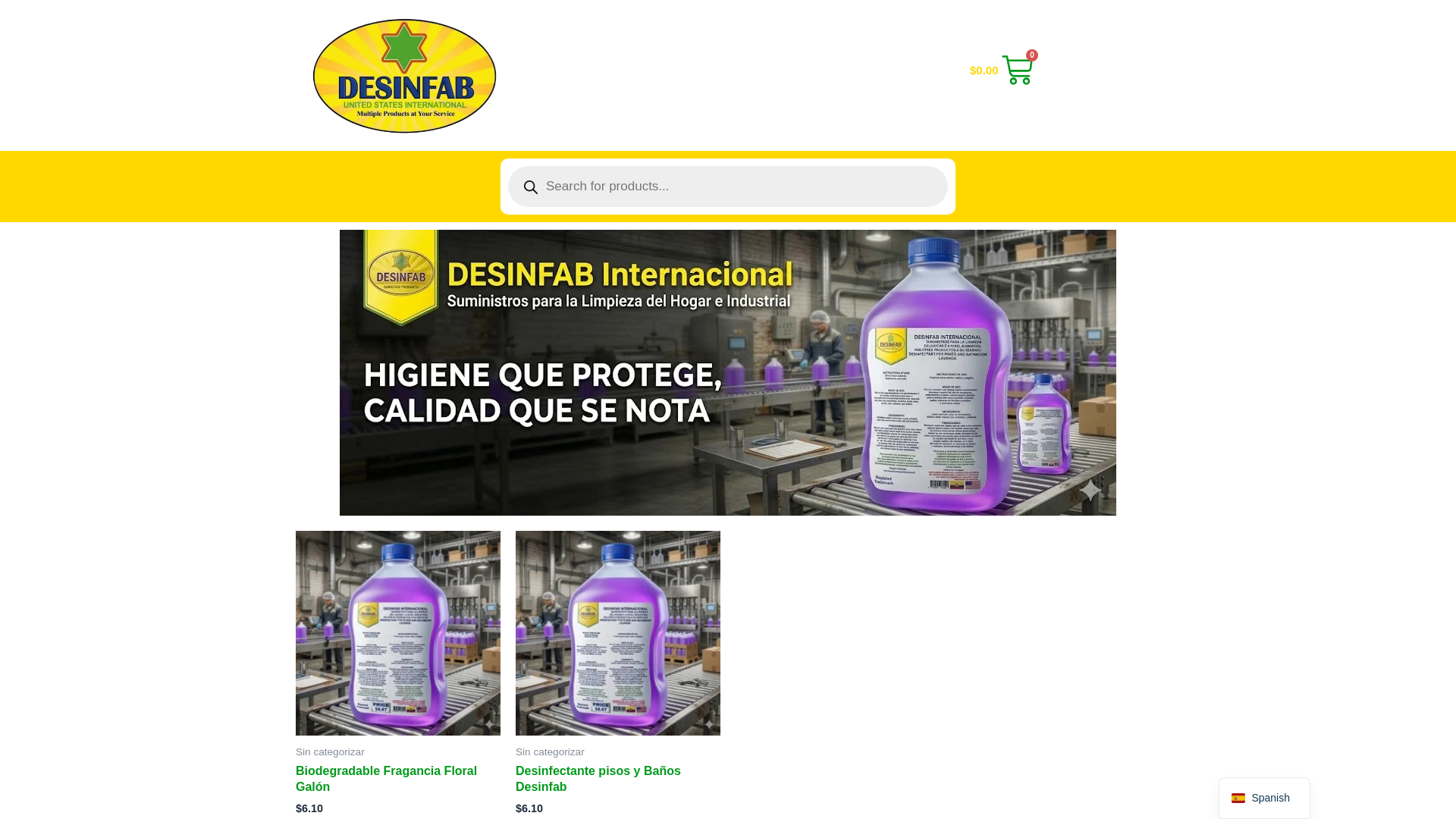 website screenshot of https://industriasprodufab.com