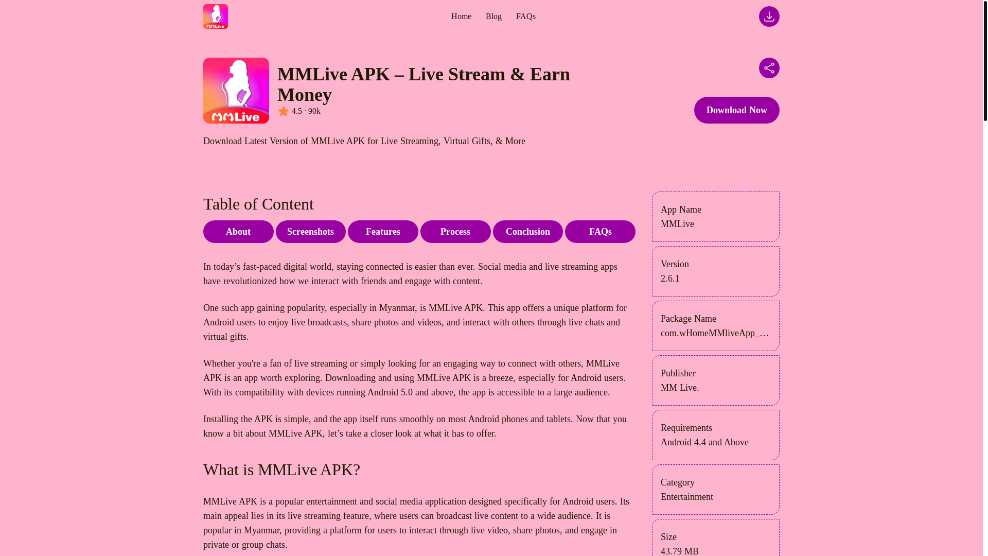 website screenshot of https://mmlive.pages.dev/