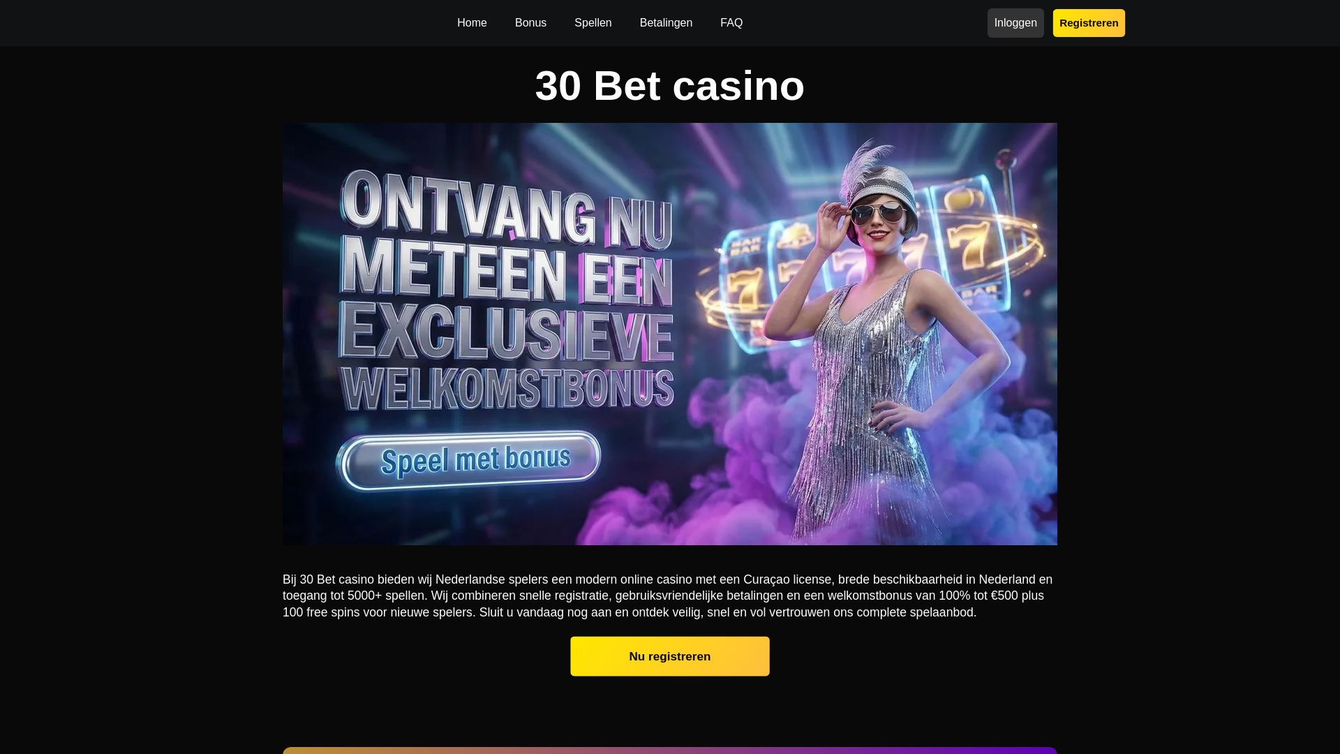 website screenshot of https://30-bet-slots-nl-53610.pages.dev/
