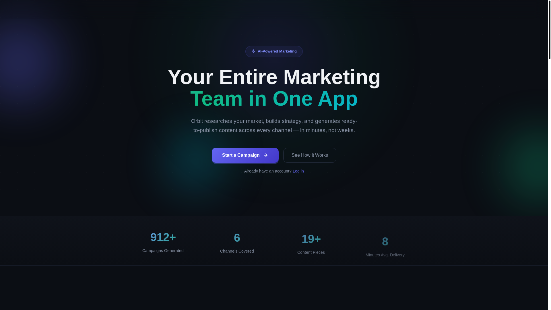 website screenshot of https://orbit-marketing.io/