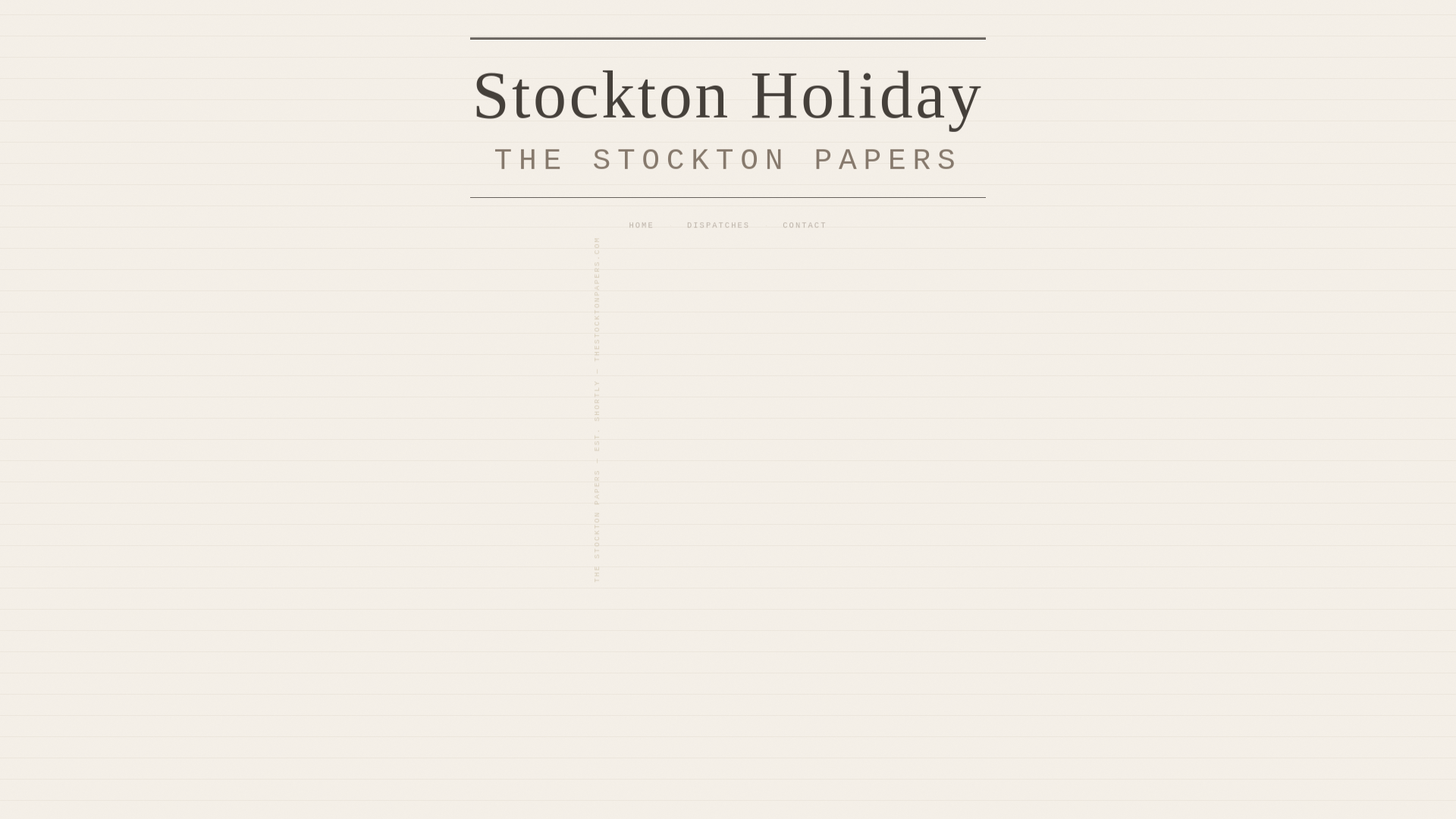 website screenshot of https://stocktonholiday.com